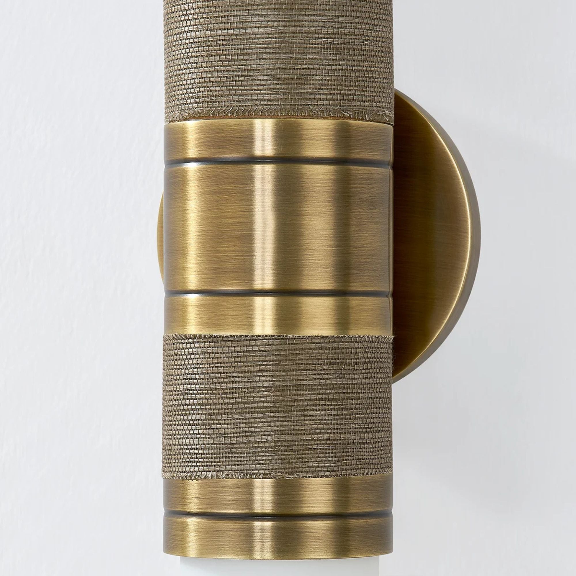 Liam 26" 2-Light Wall Sconce, Patina Brass Finish