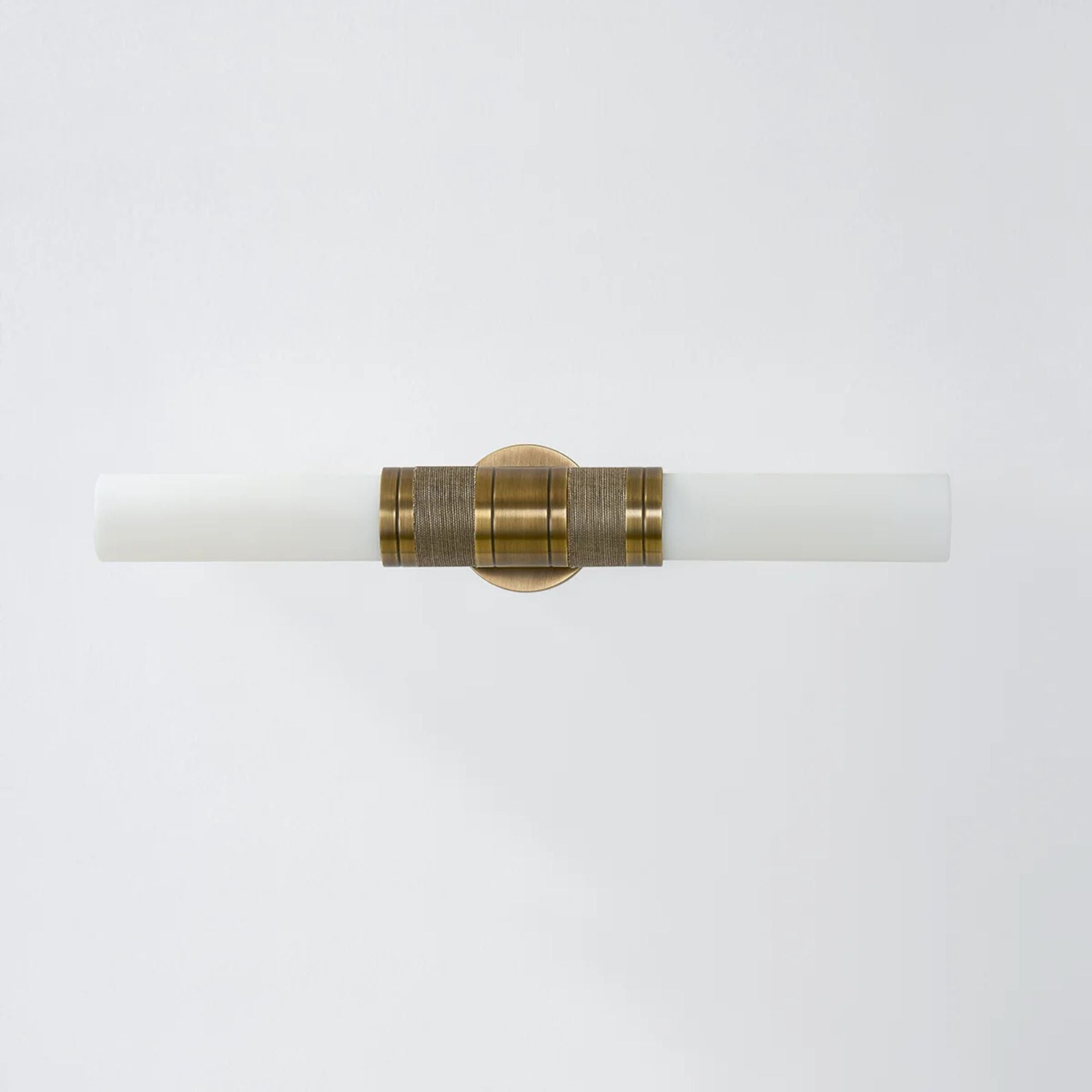 Liam 26" 2-Light Wall Sconce, Patina Brass Finish