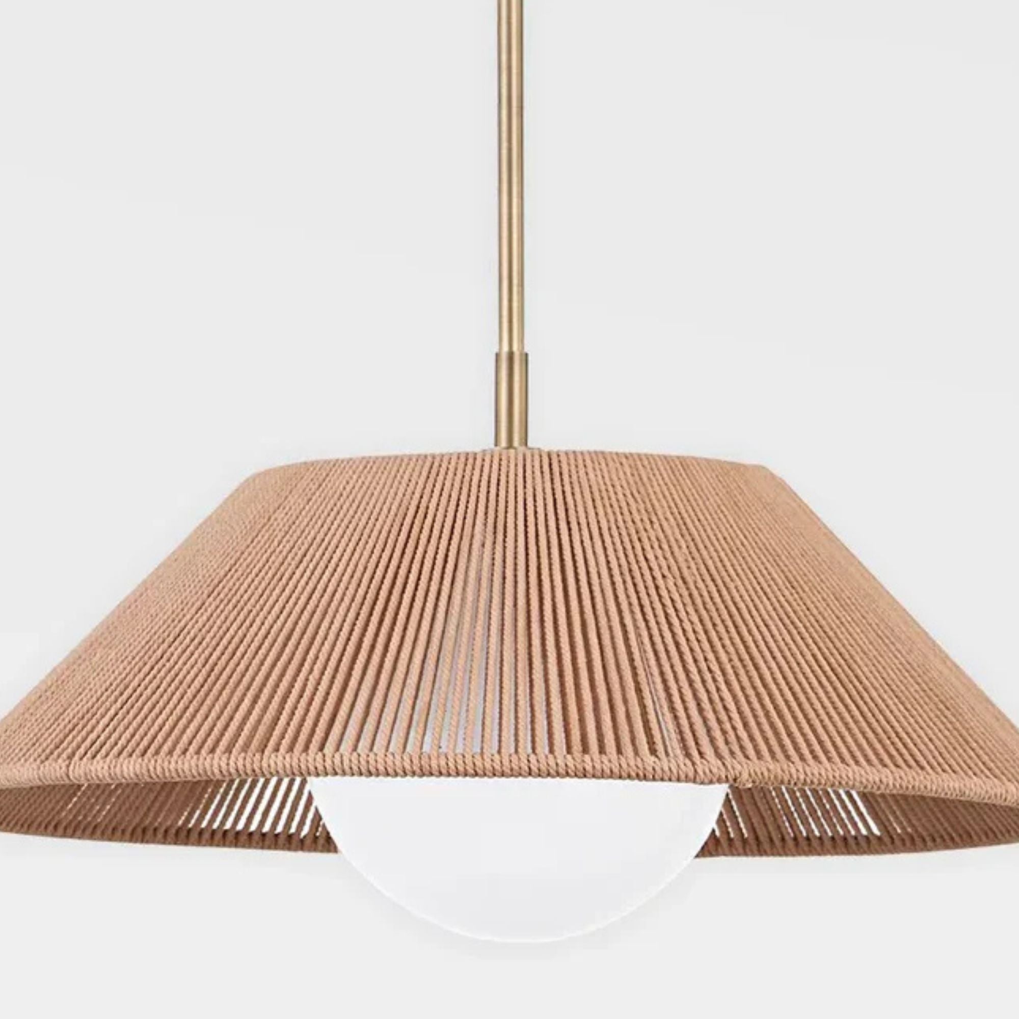 Troy Lighting - Lisbon 21" Pendant, Patina Brass Finish | Bees Lighting