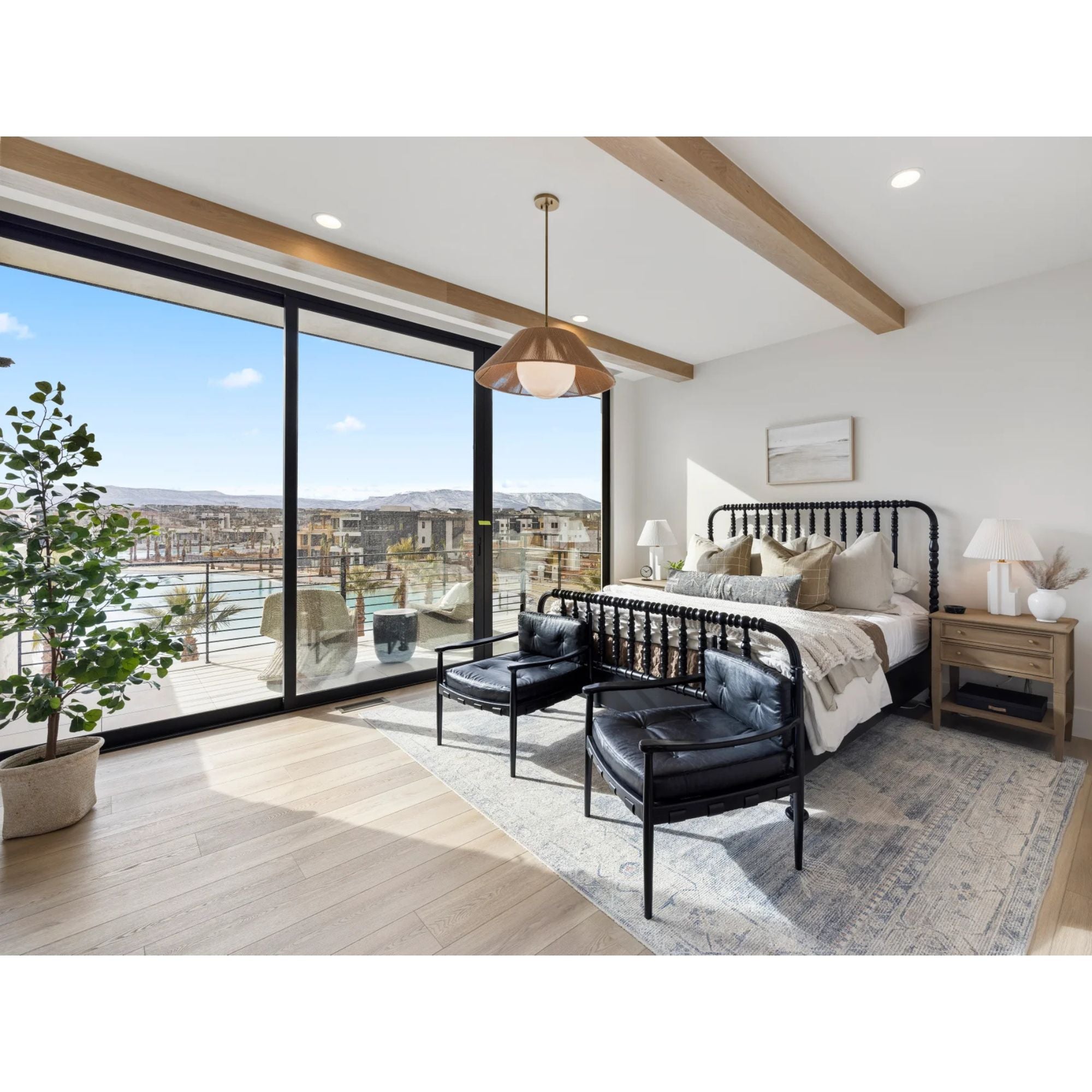 Troy Lighting - Lisbon 29" Pendant, Patina Brass Finish | Bees Lighting