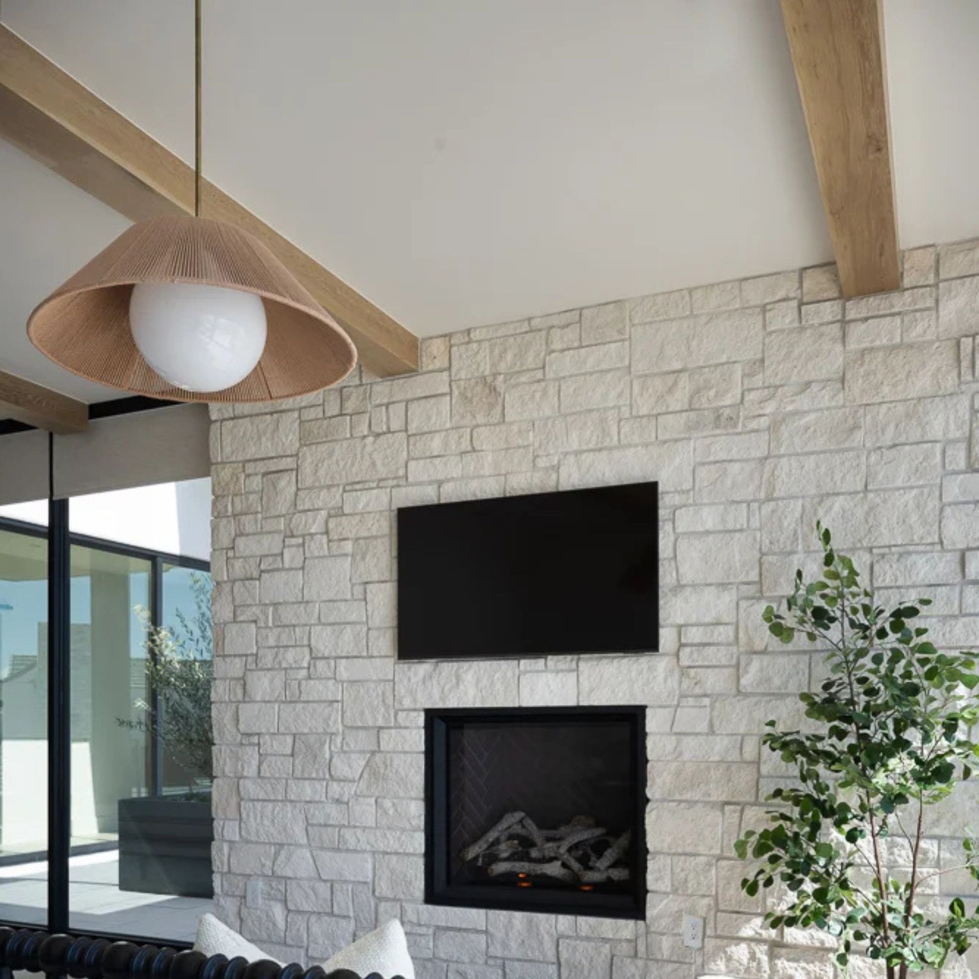 Troy Lighting - Lisbon 29" Pendant, Patina Brass Finish | Bees Lighting