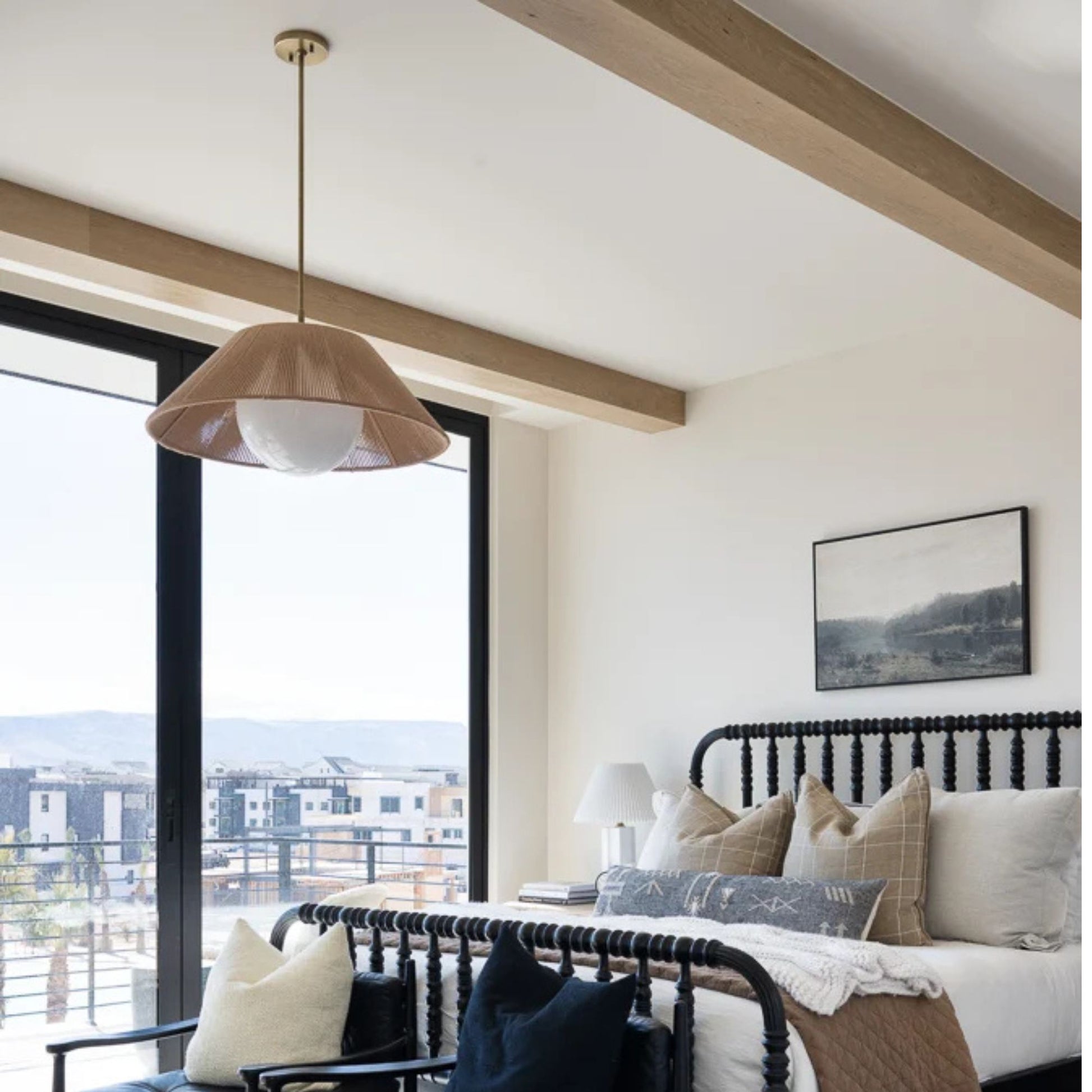 Troy Lighting - Lisbon 29" Pendant, Patina Brass Finish | Bees Lighting