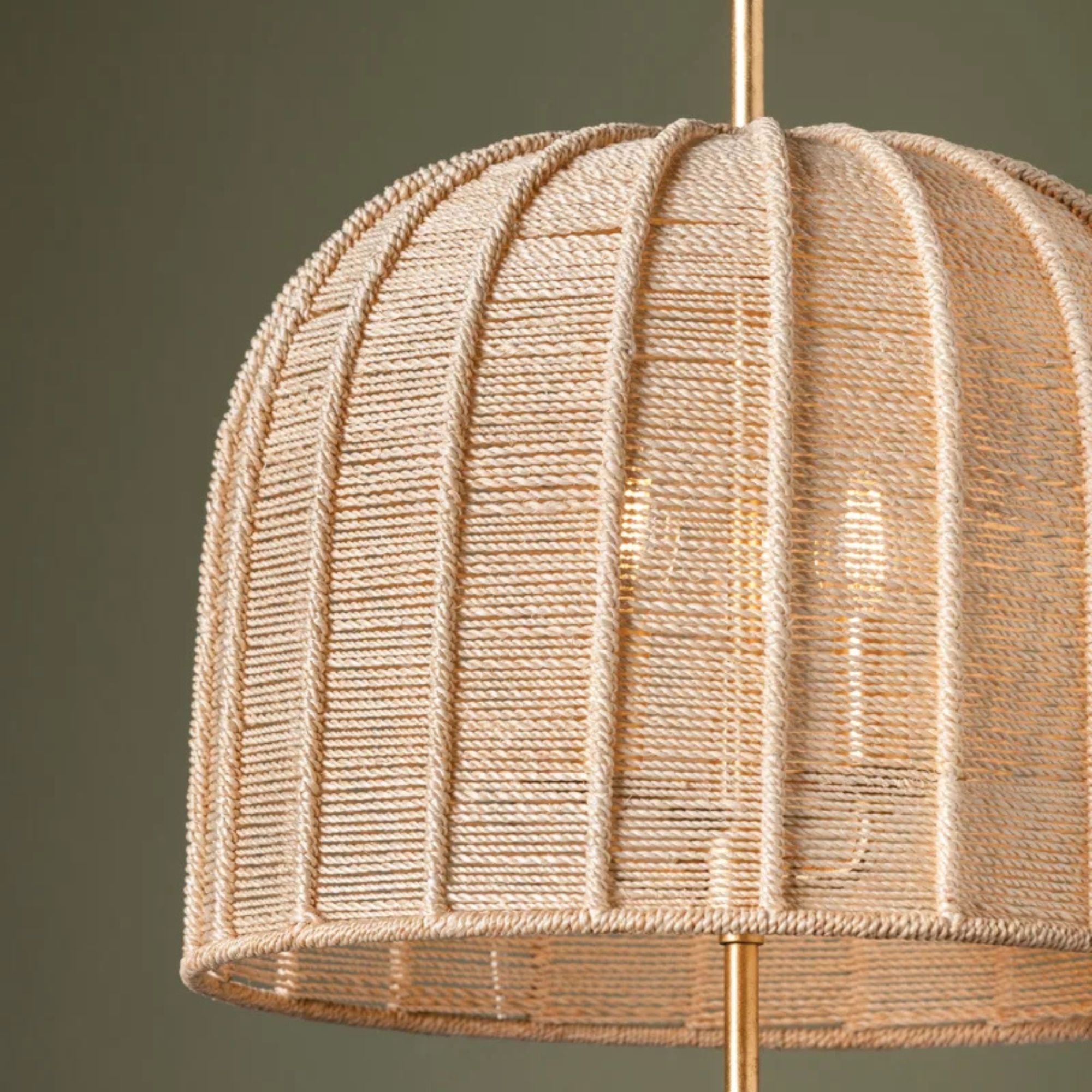 Lonnie 20" 3-Light Pendant, Vintage Gold Leaf Finish