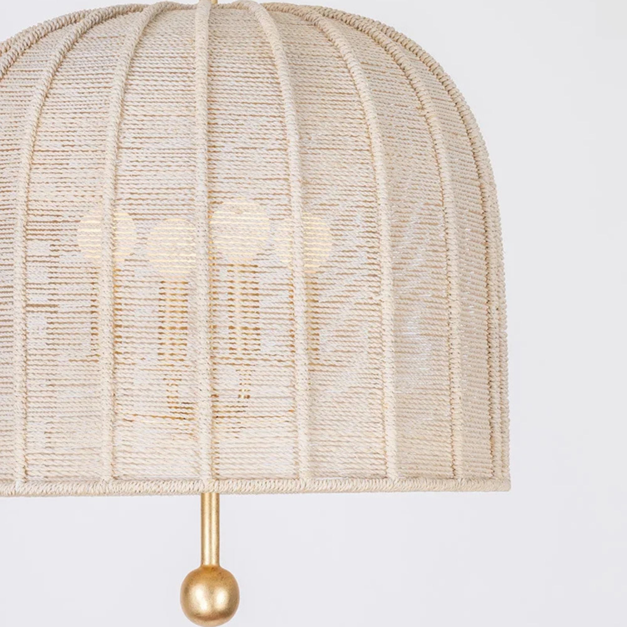 Lonnie 26" 4-Light Pendant, Vintage Gold Leaf Finish