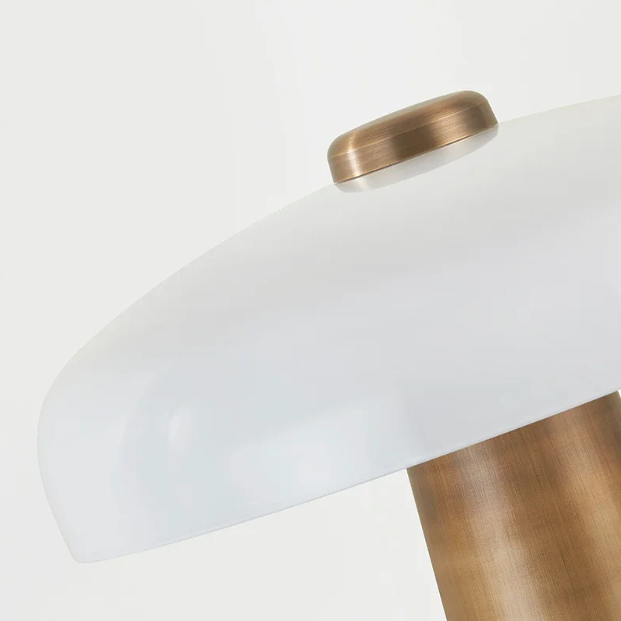 Lush 19" Table Lamp, Patina Brass Finish
