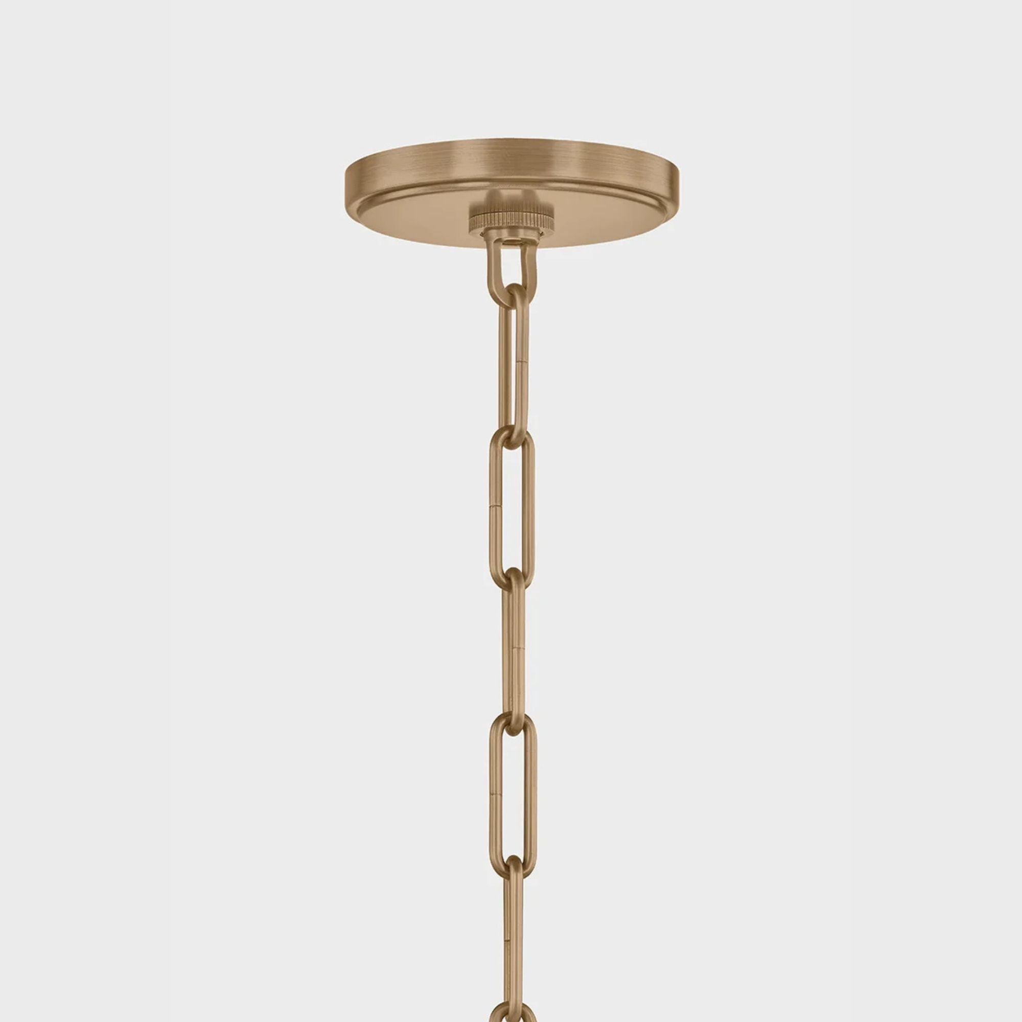 Mailo 50" 3-Light Chandelier, Patina Brass Finish