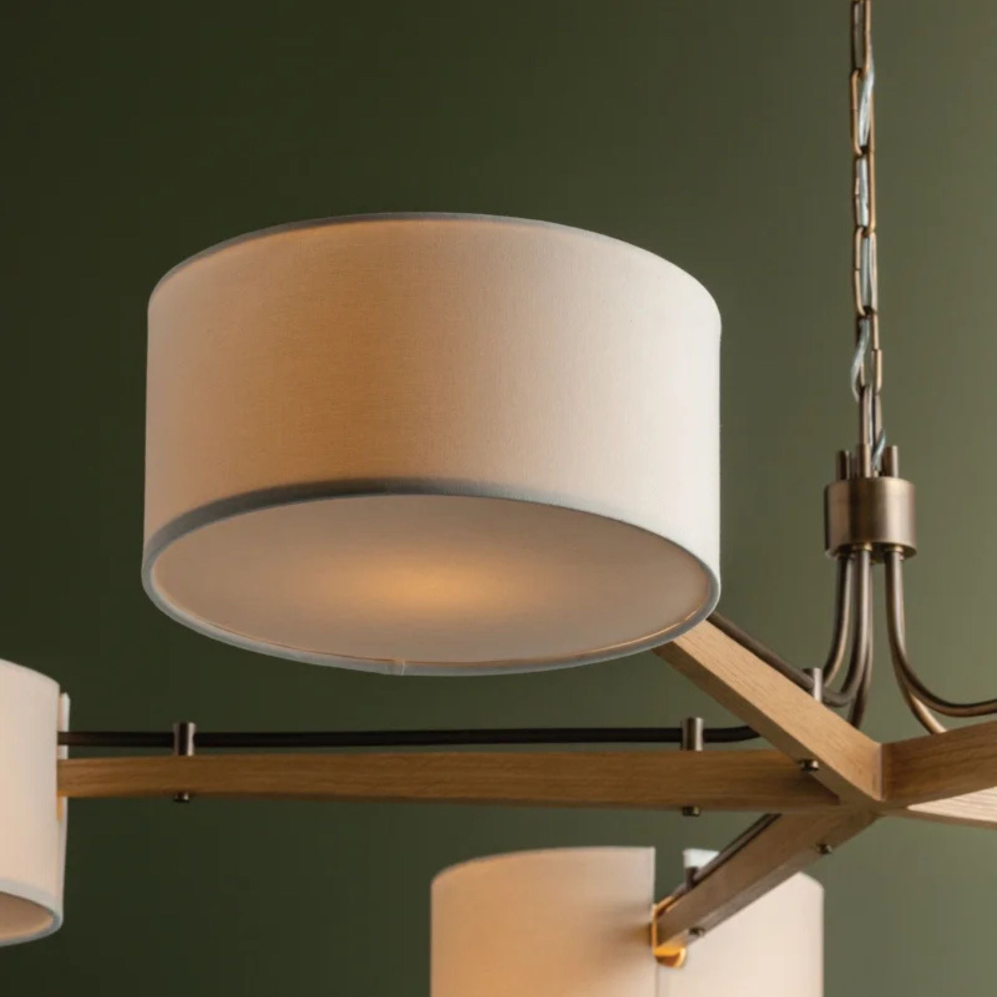 Mailo 65" 5-Light Chandelier, Patina Brass Finish