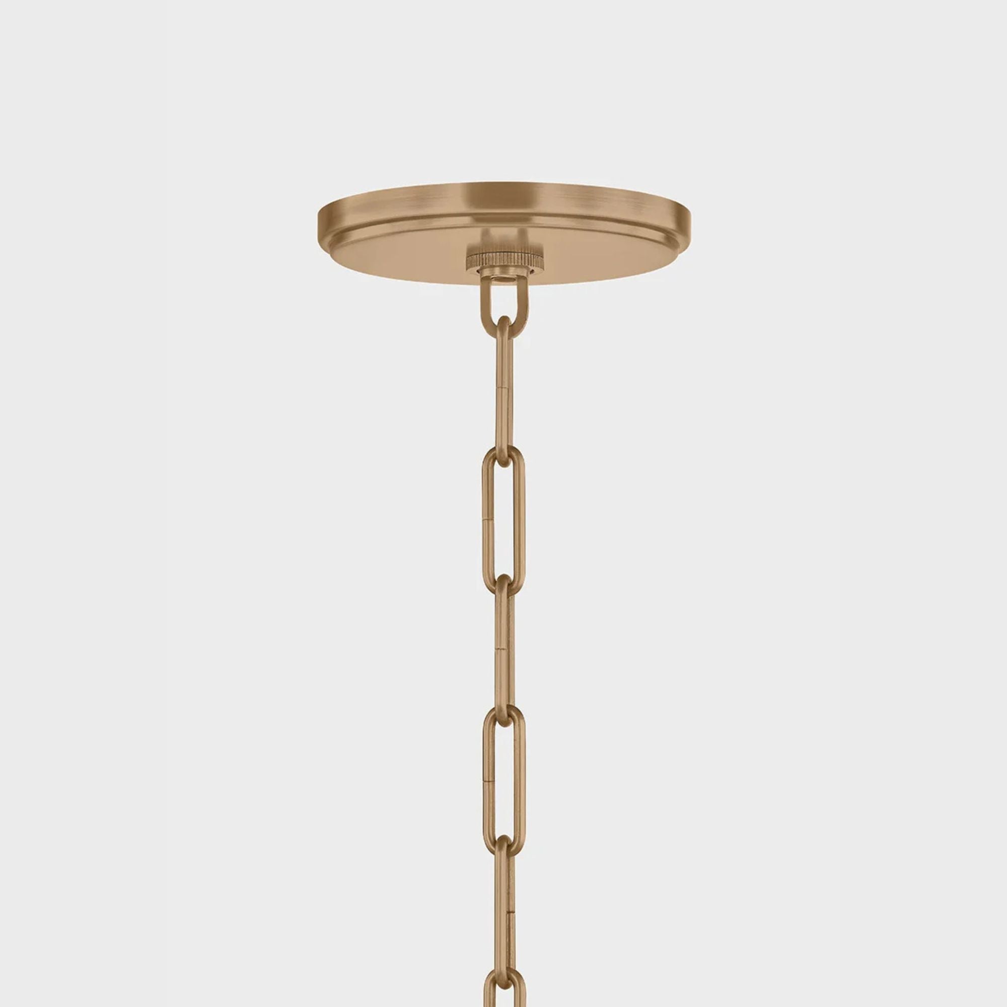 Mailo 65" 5-Light Chandelier, Patina Brass Finish