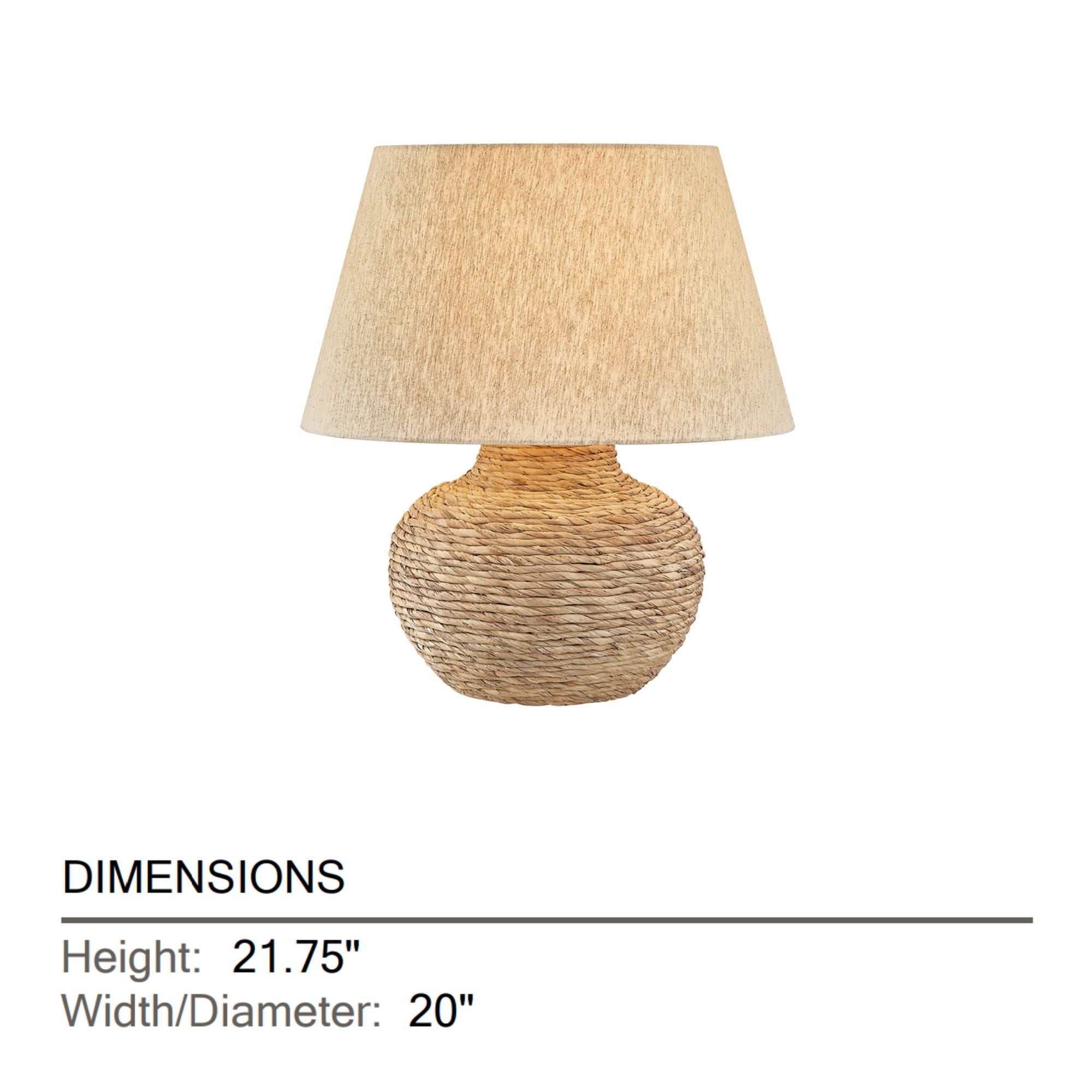 Malik 22" Table Lamp, Patina Brass Finish