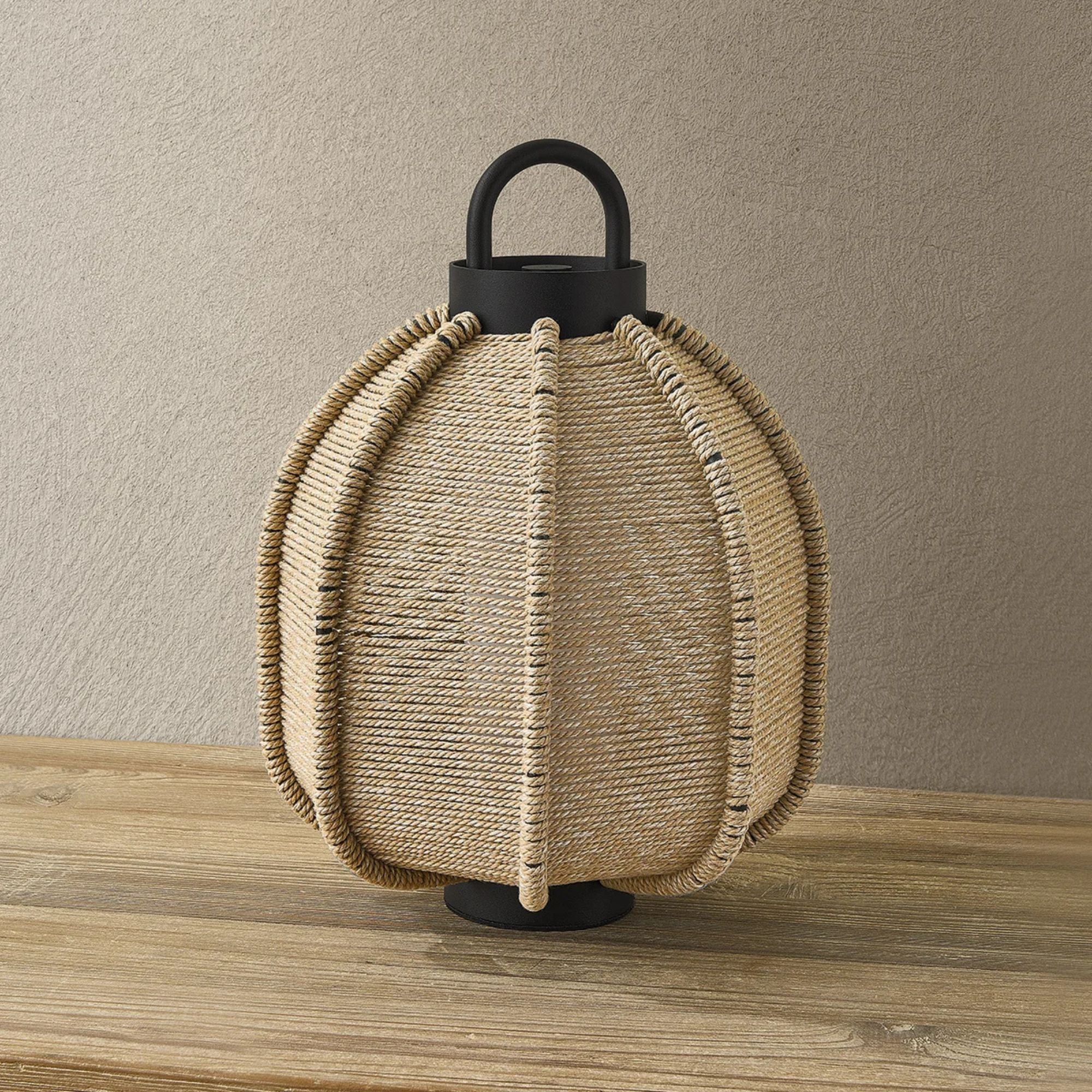 Troy Maltby 12.5 Rechargeable Table Lamp, Texture Black, Integrated LED