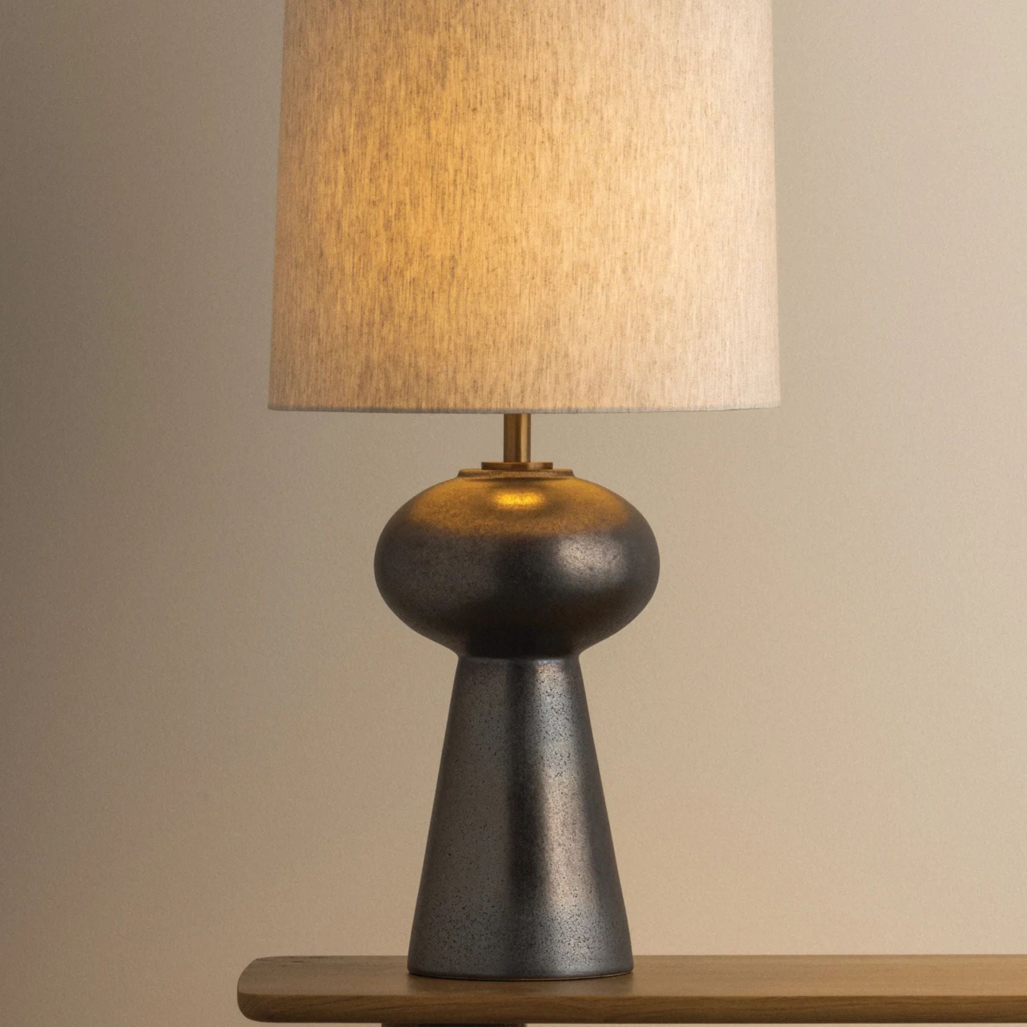 Troy McAlpine Table Lamp, Patina Brass, Contemporary Modern