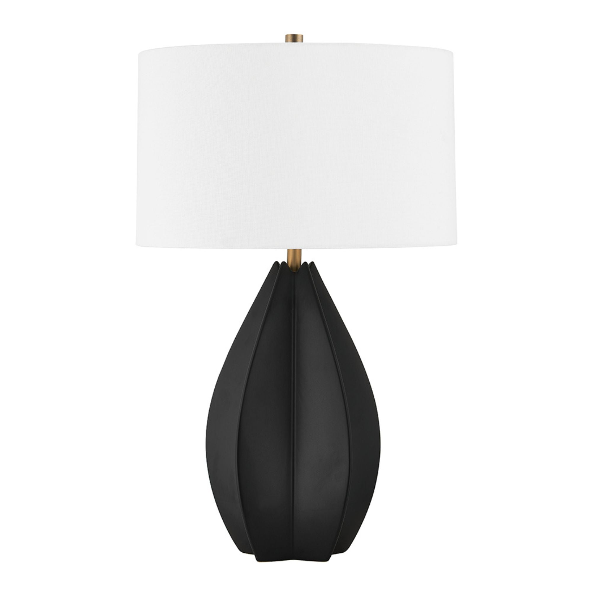 Troy Lighting - Mineral 26" Table Lamp, Patina Brass/Ceramic Black Oxide Finish | Bees Lighting