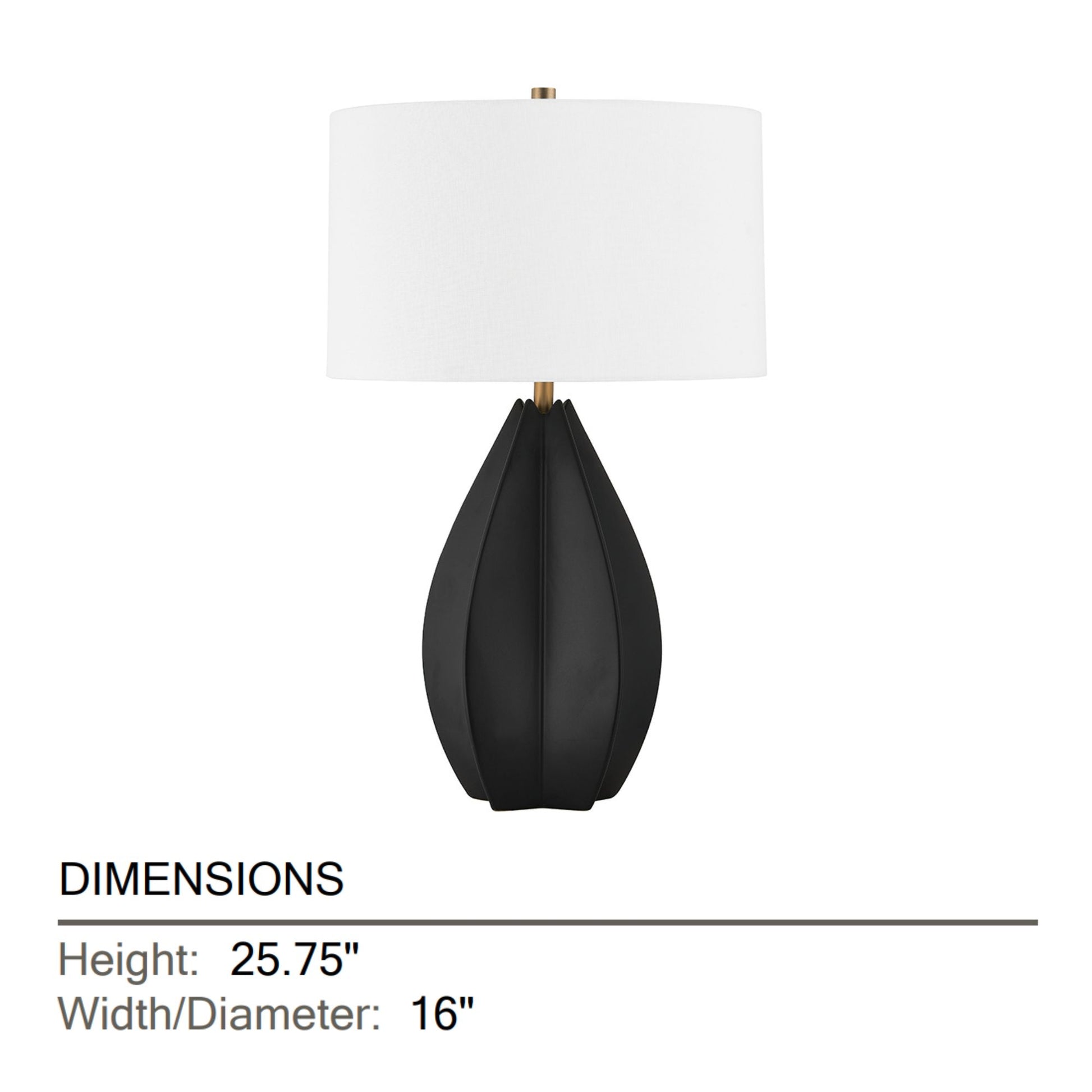 Troy Lighting - Mineral 26" Table Lamp, Patina Brass/Ceramic Black Oxide Finish | Bees Lighting