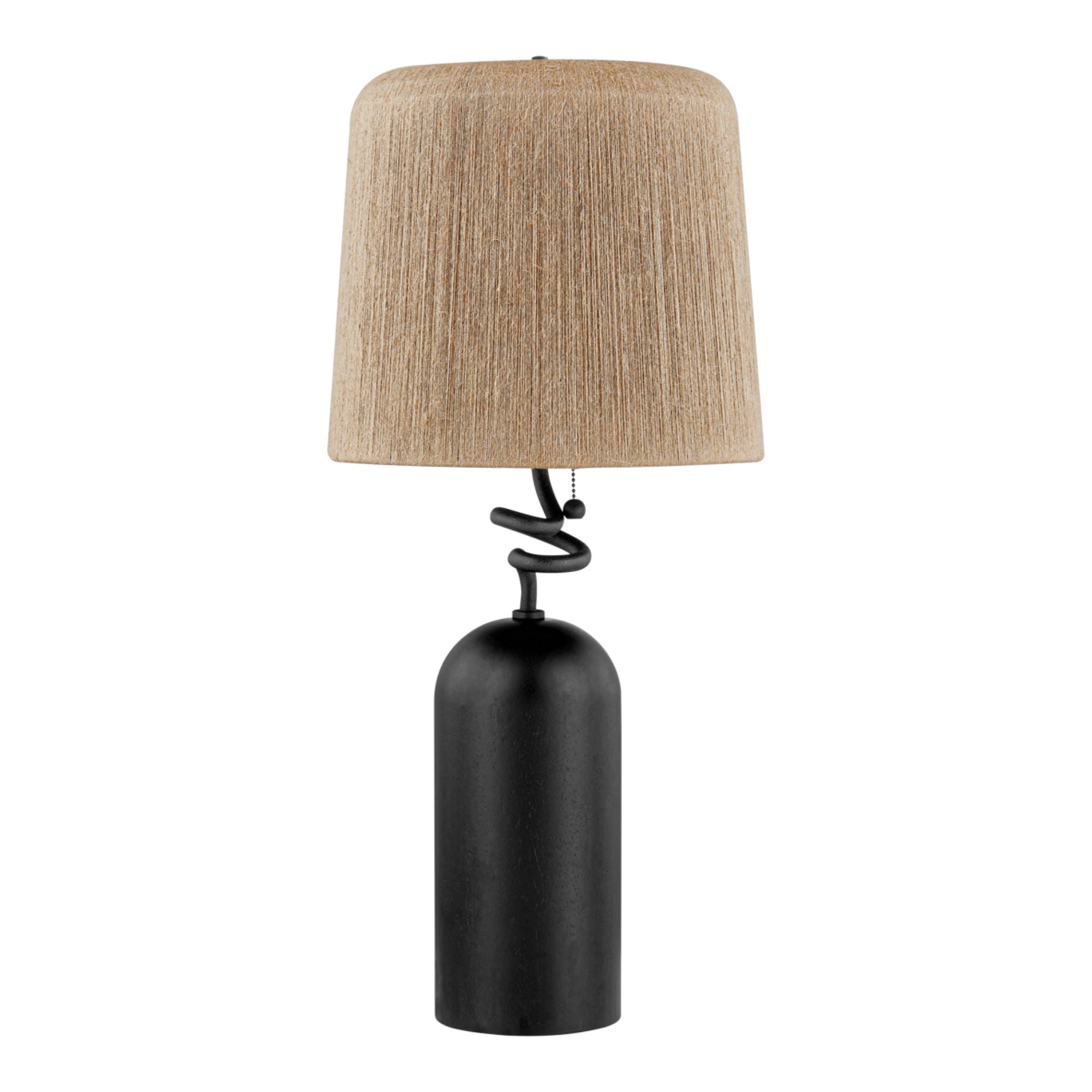 Morri 29" Table Lamp, Forged Iron Finish