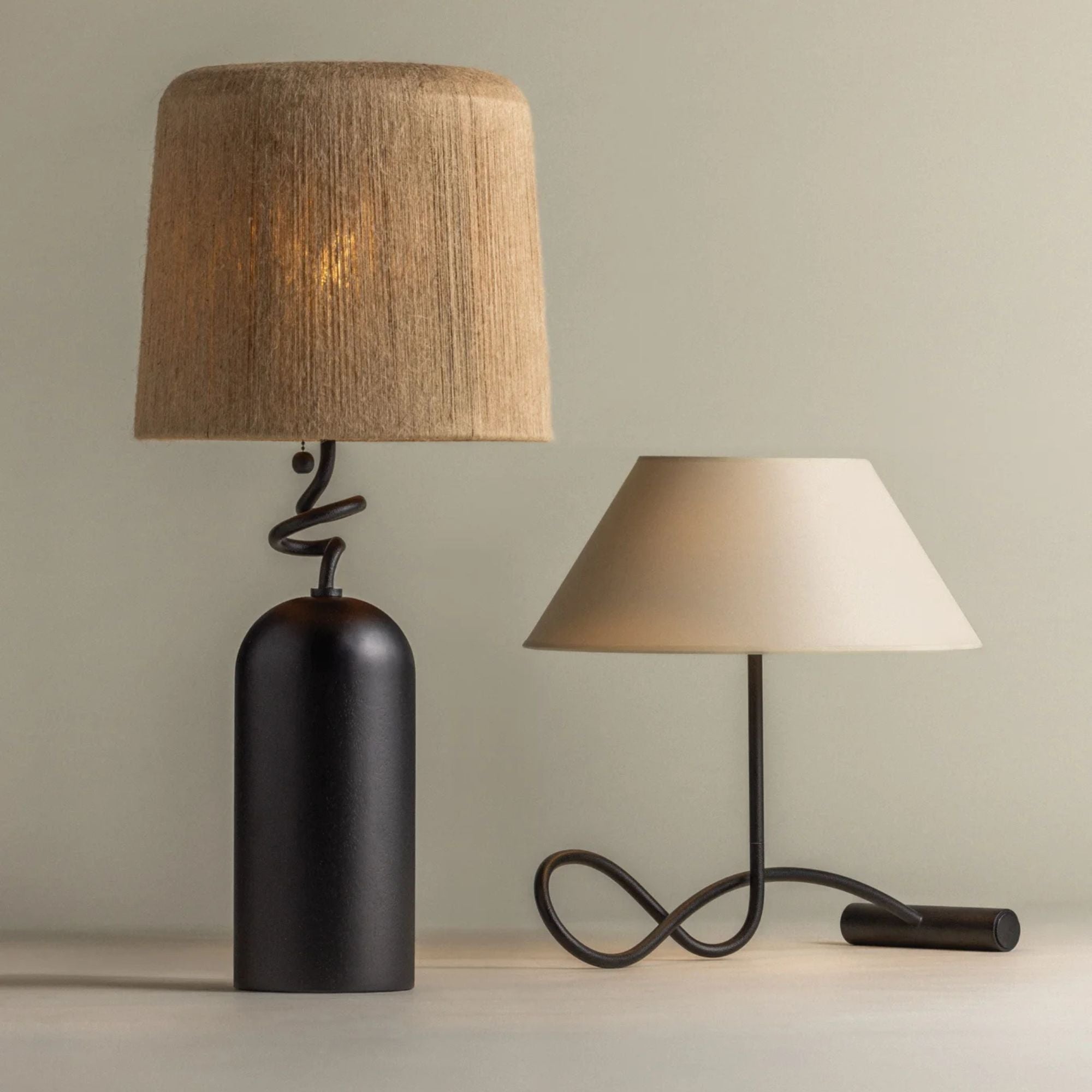 Morri 29" Table Lamp, Forged Iron Finish