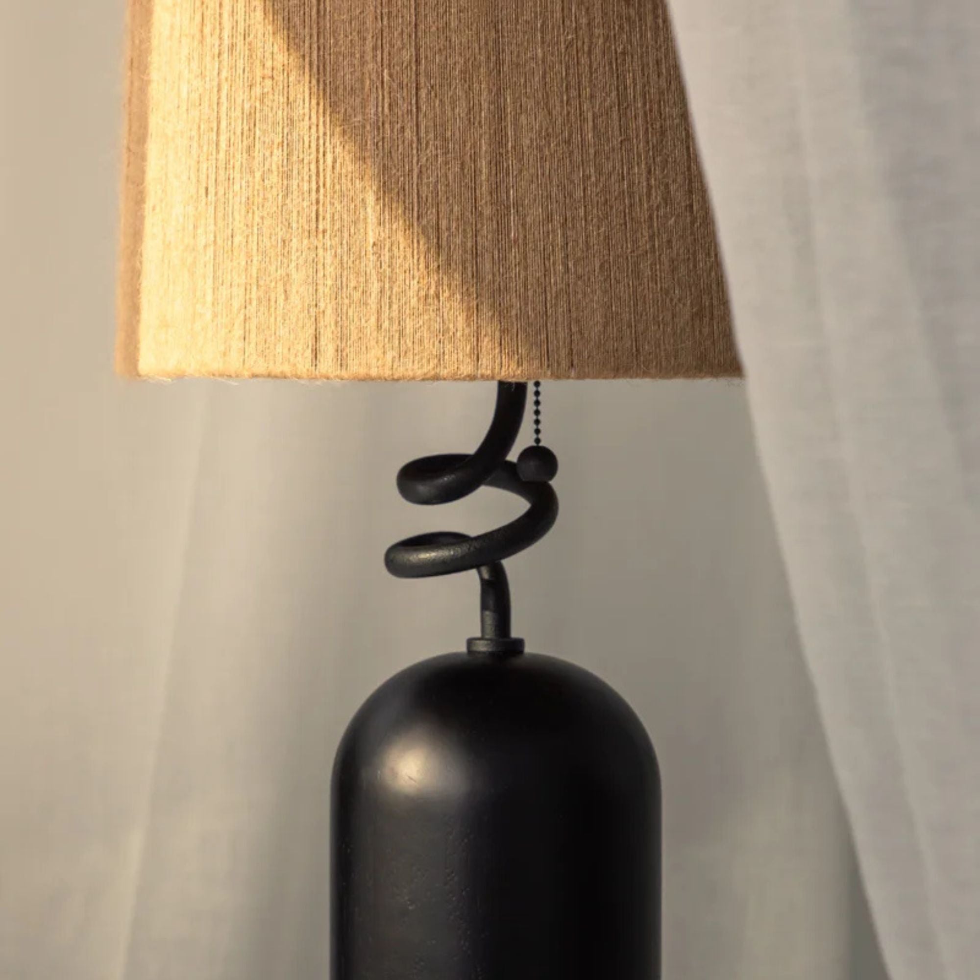 Morri 29" Table Lamp, Forged Iron Finish