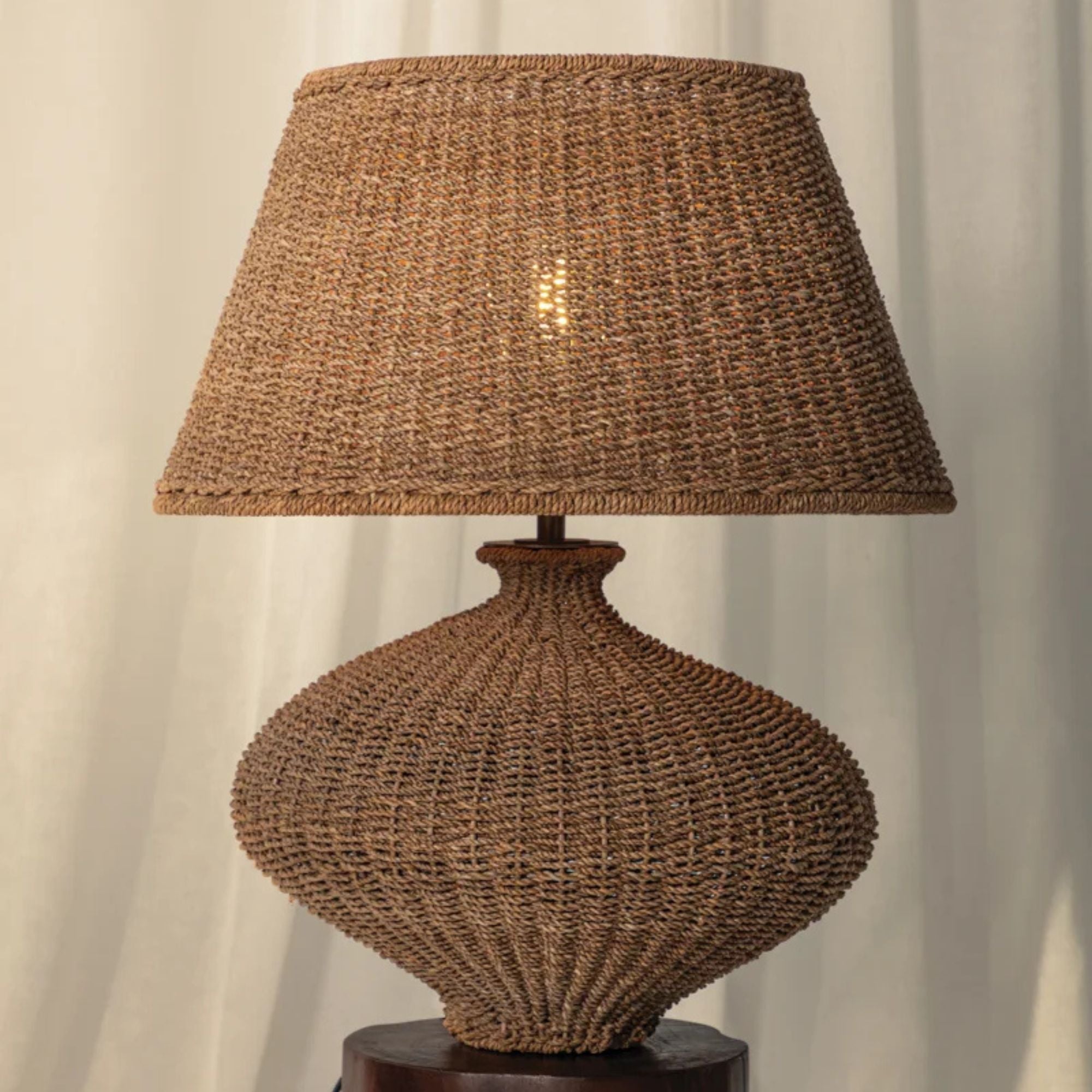 Nette 26" Table Lamp, Patina Brass Finish
