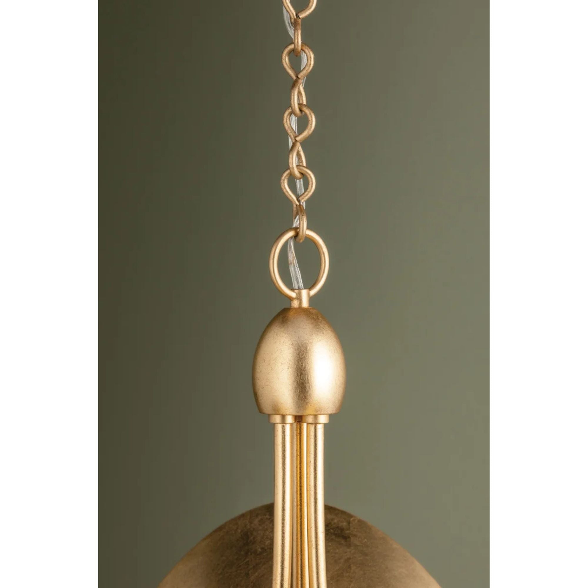 Olson 24" 3-Light Chandelier, Vintage Gold Leaf Finish