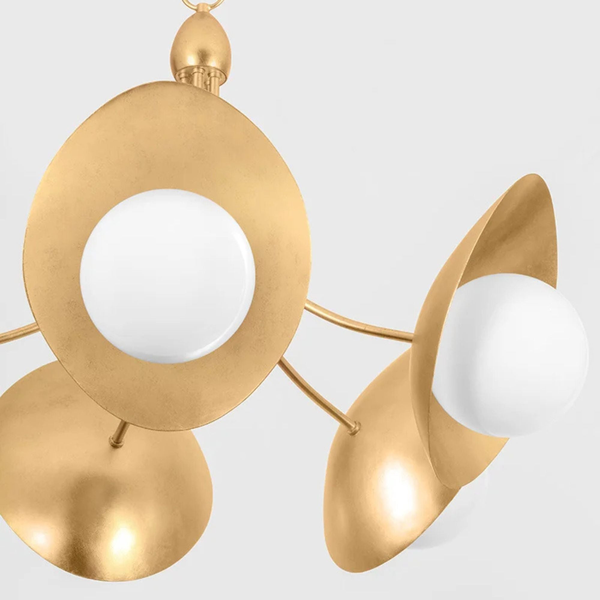 Olson 38" 5-Light Chandelier, Vintage Gold Leaf Finish