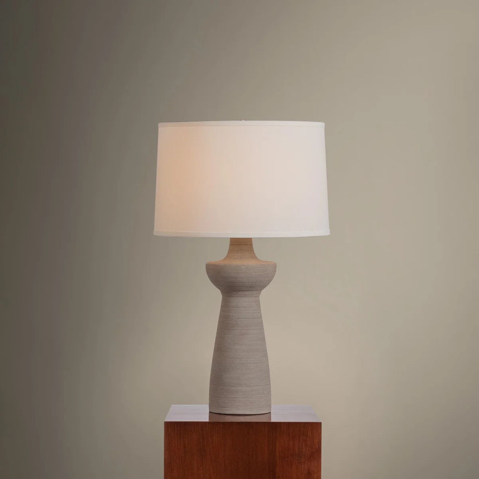 Troy Osgood 29 in. Table Lamp, Patina Brass
