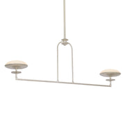 Pacific 45" LED Linear Pendant, Warm Silver Leaf Finish