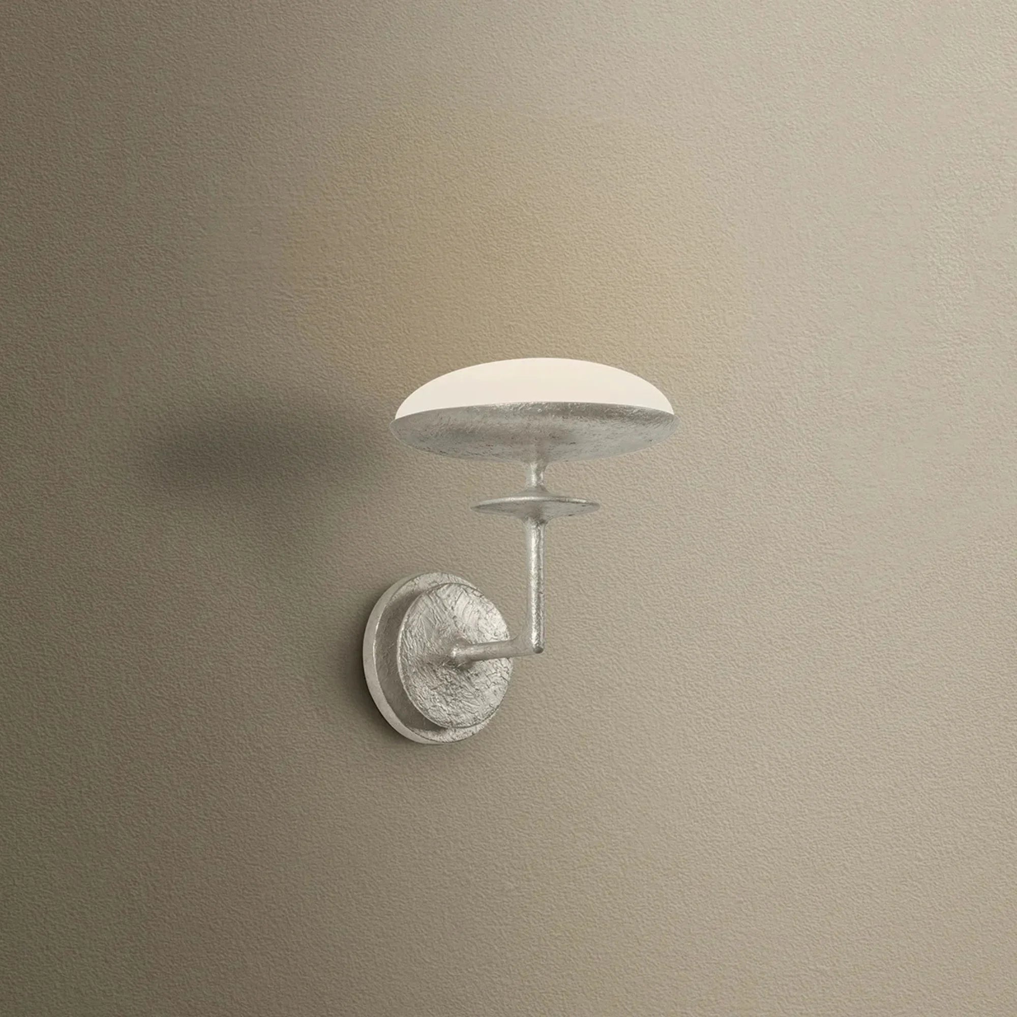 Pacific 10" LED Wall Sconce, Warm Silver Leaf Finish