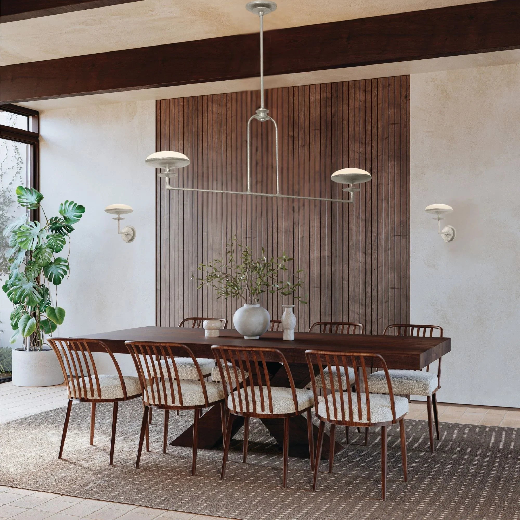 Pacific 10" LED Wall Sconce, Warm Silver Leaf Finish