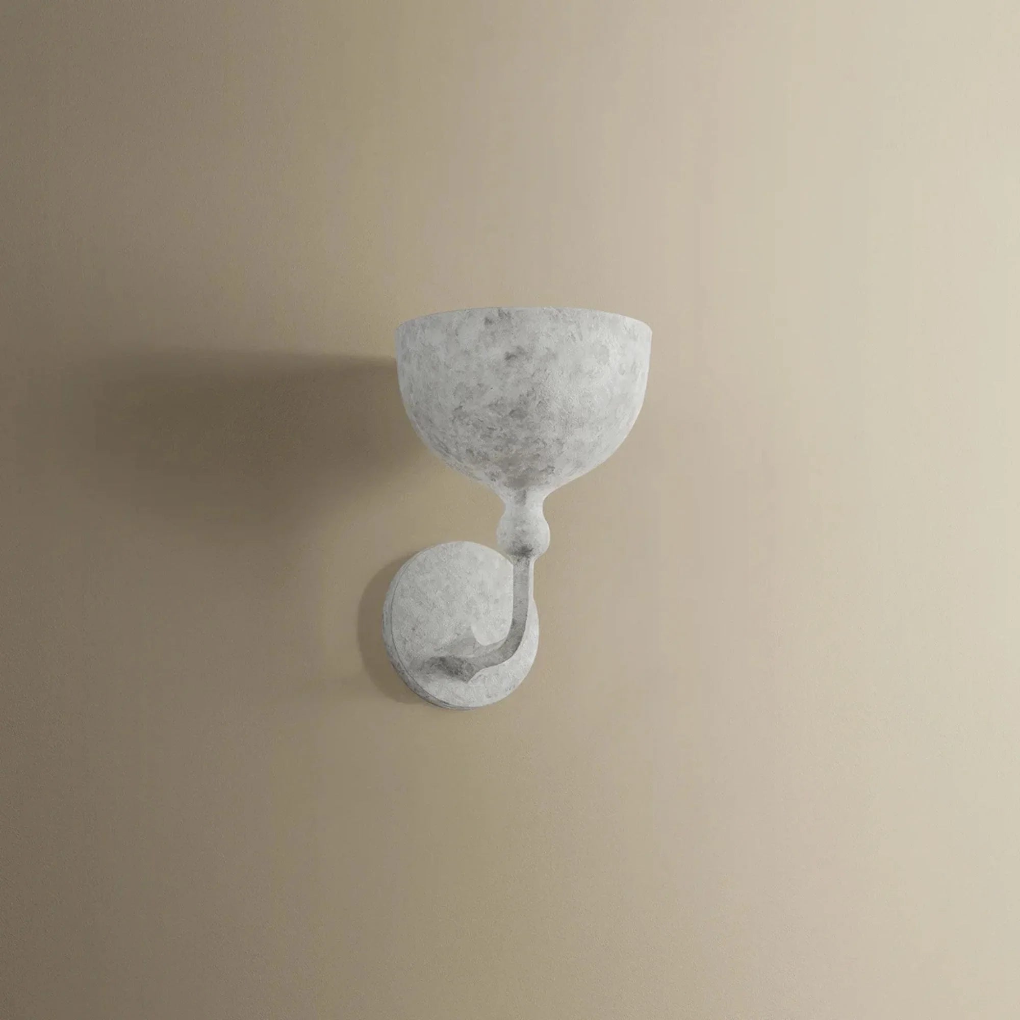 Paget 10" Wall Sconce, Weathered White Finish