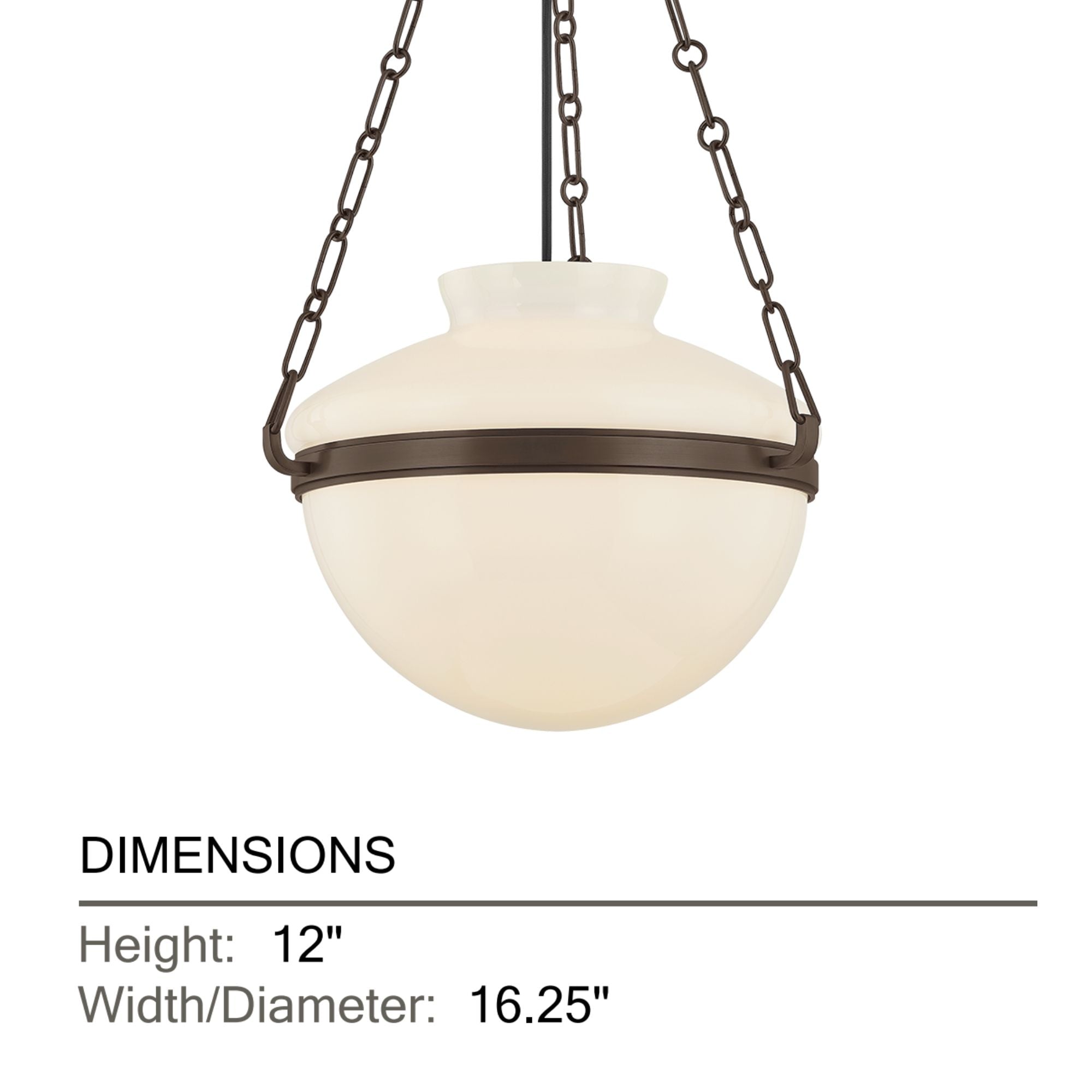 Troy Paradigm 16.25 in. Pendant Light, Bronze