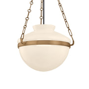 Troy Paradigm 16.25 in. Pendant Light, Patina Brass