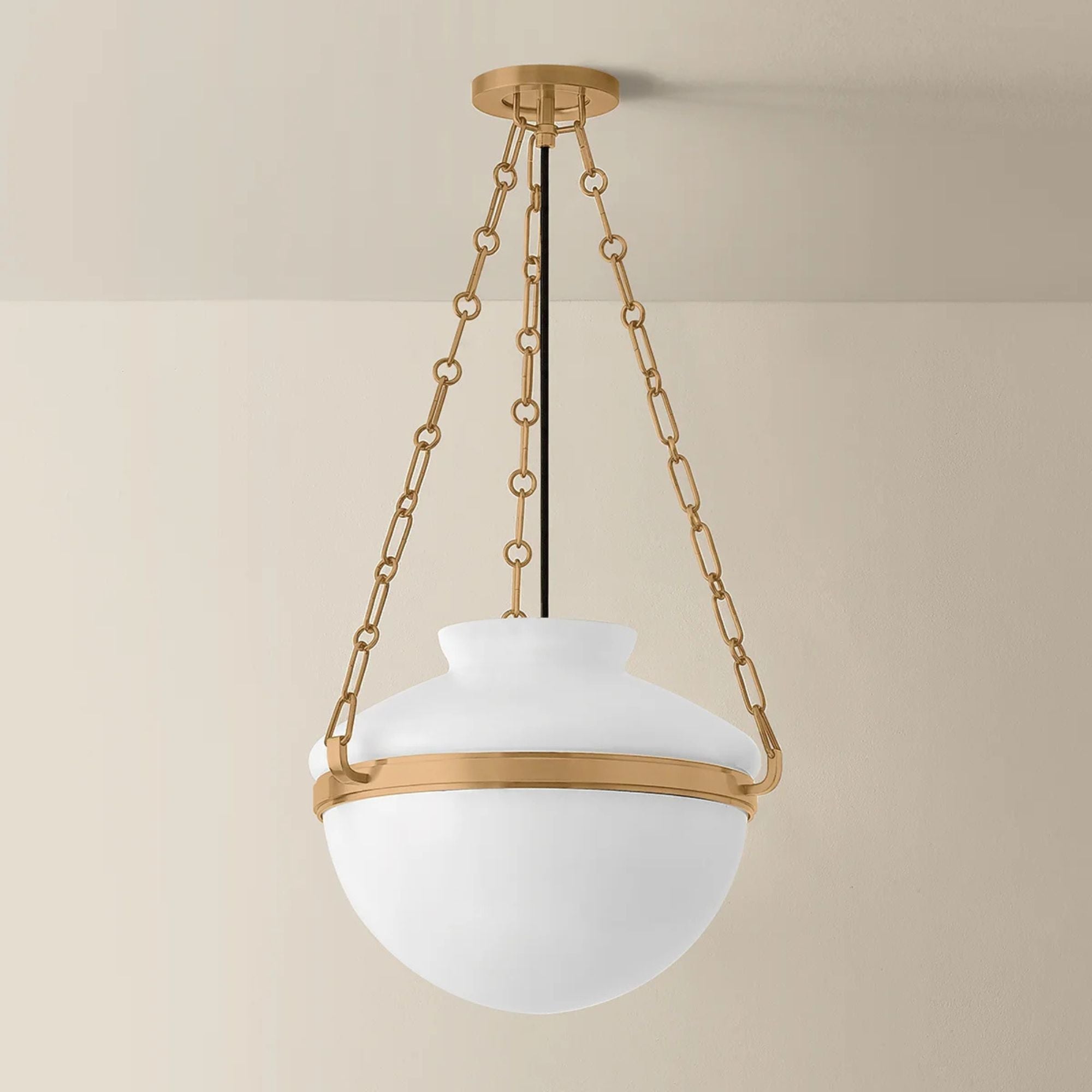 Troy Paradigm 16.25 in. Pendant Light, Patina Brass