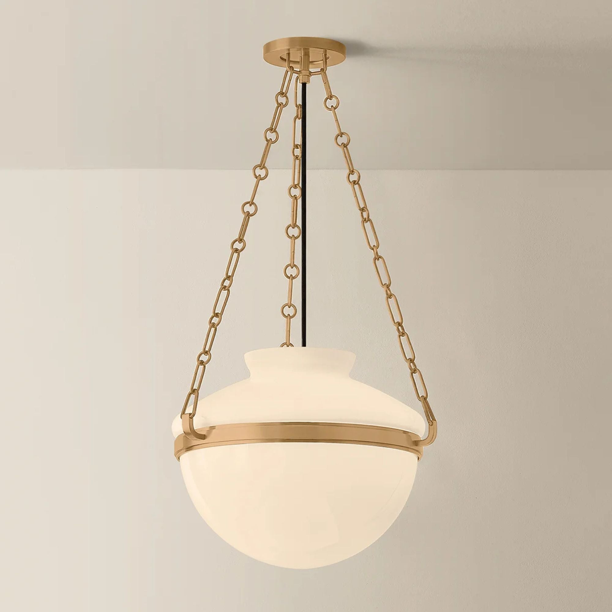 Troy Paradigm 16.25 in. Pendant Light, Patina Brass