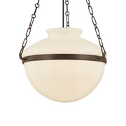 Troy Paradigm 19 in. Pendant Light, Bronze with Glass