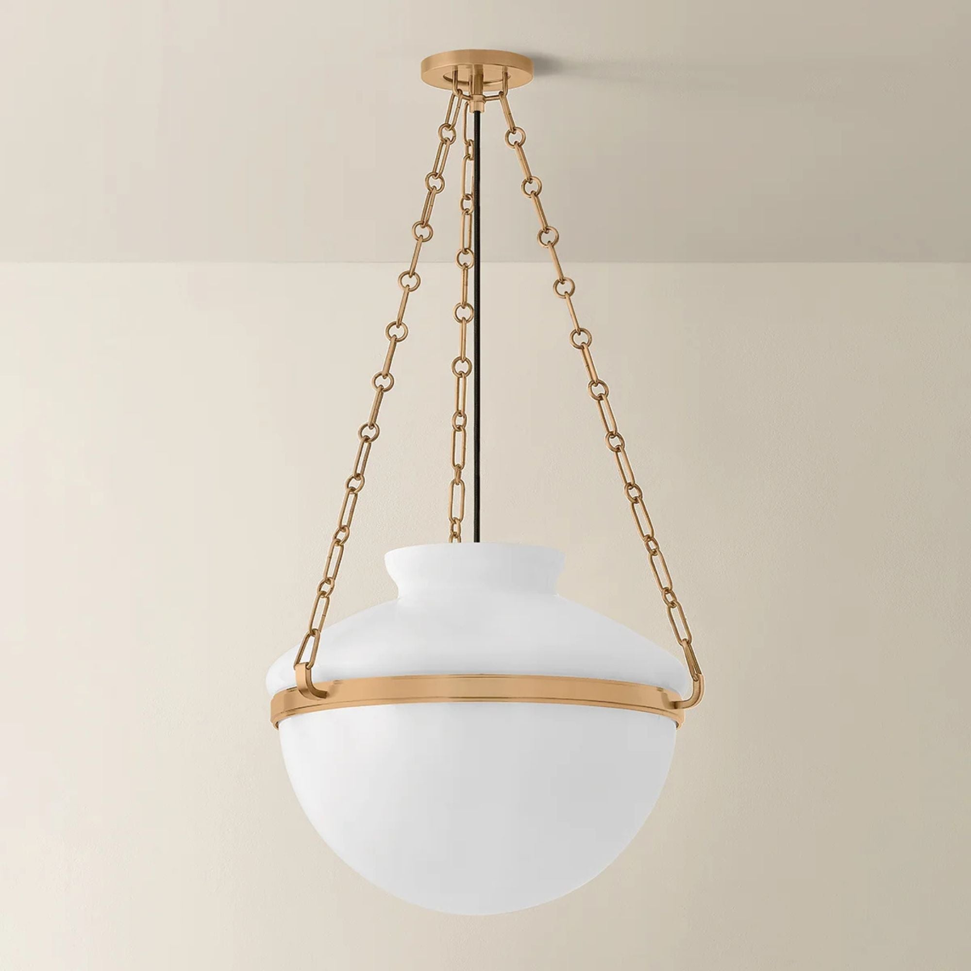 Troy Paradigm 19 in. Pendant Light, Patina Brass
