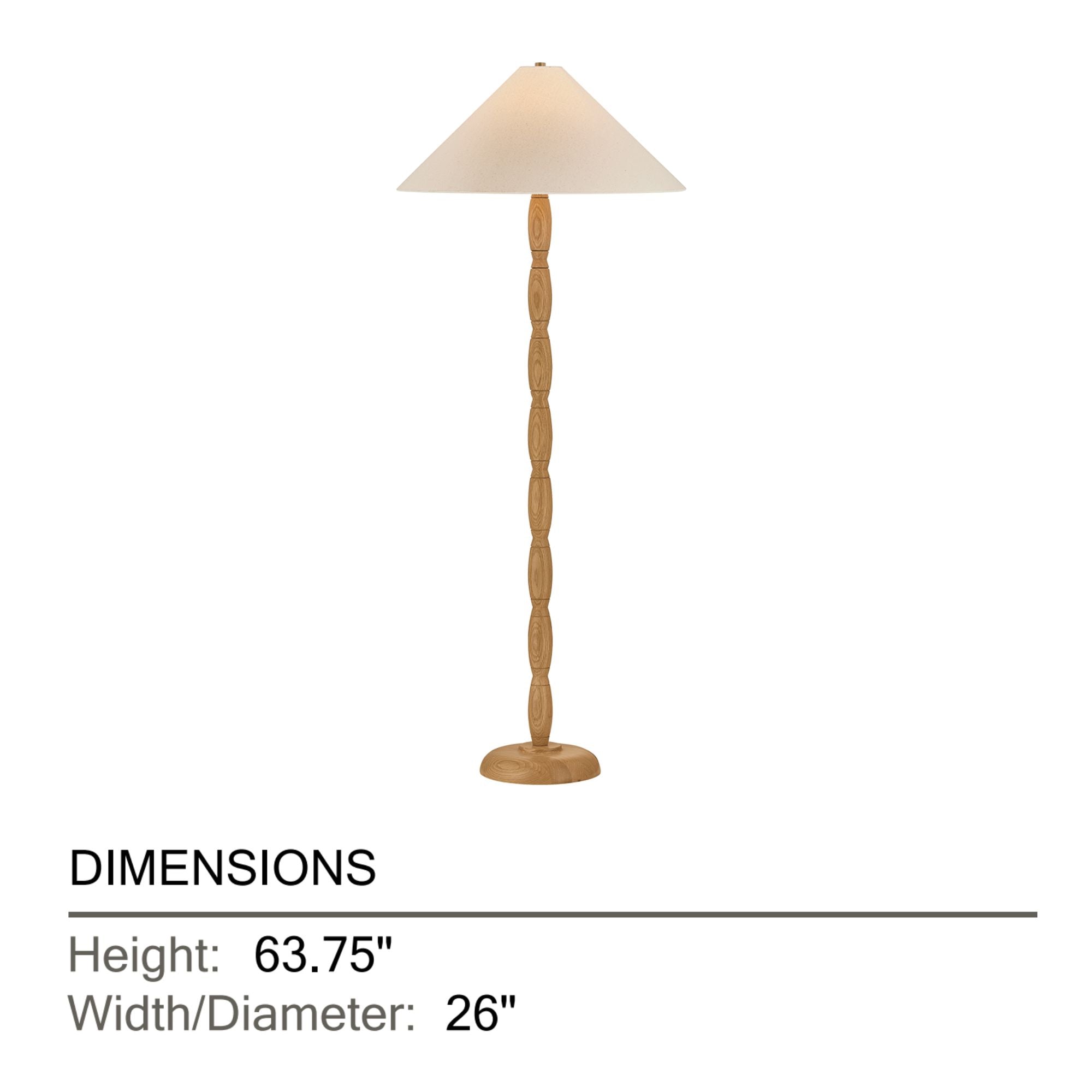 Troy Parrish Floor Lamp, Patina Brass, Mid-Century Modern