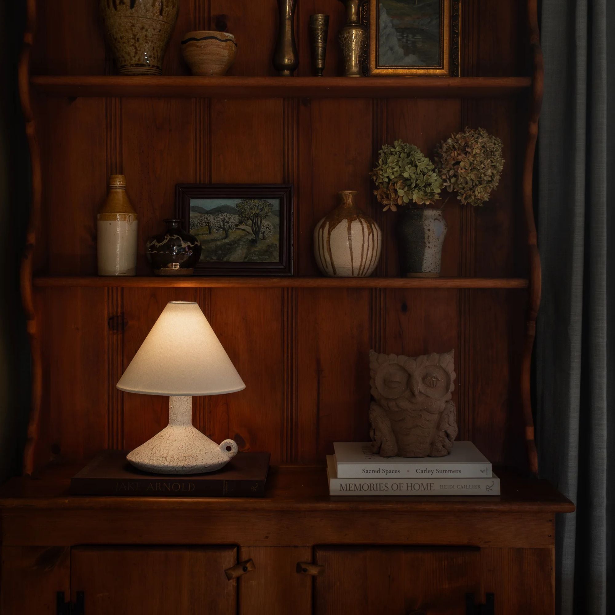 Troy Passage Table Lamp, Patina Brass, Integrated LED