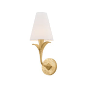 Troy Quill 16.75 in. Wall Sconce, Gilded Ivory