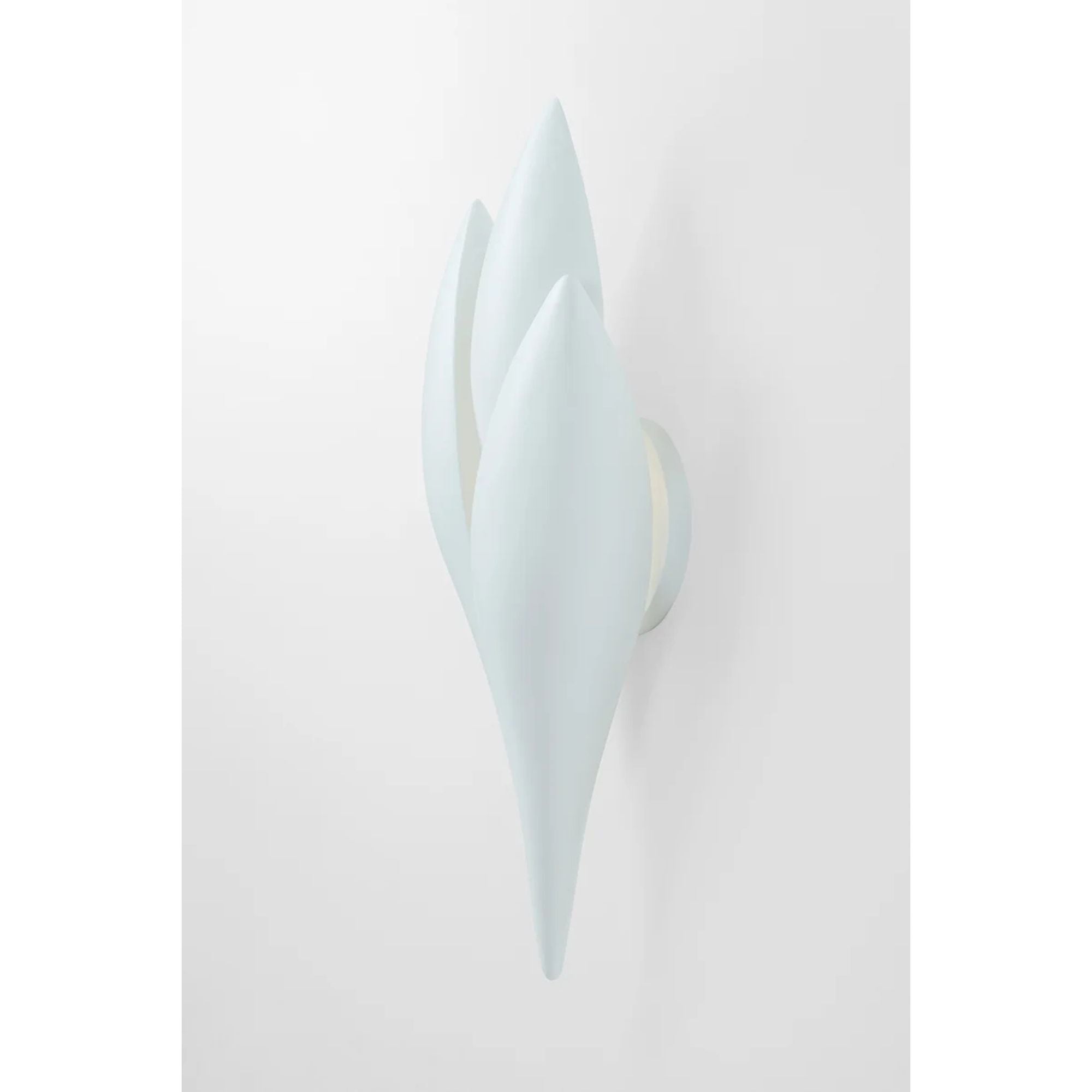 Rose 18" Wall Sconce, Gesso White Finish