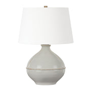 Salvage 24" Table Lamp, Patina Brass/Ceramic Pale Sage Finish