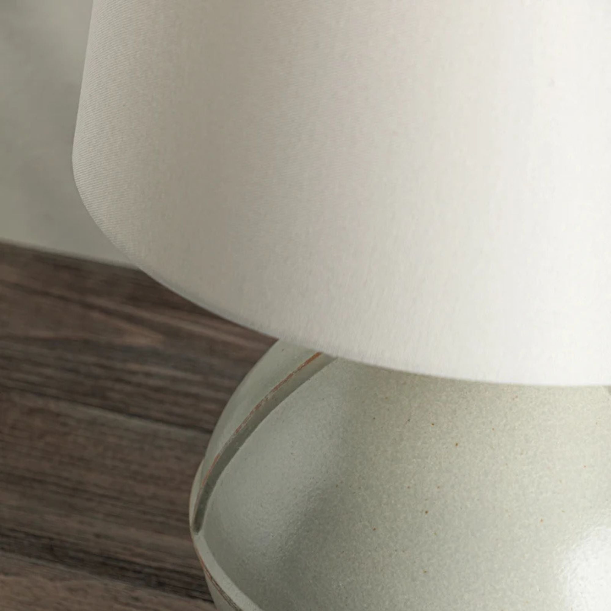 Salvage 24" Table Lamp, Patina Brass/Ceramic Pale Sage Finish