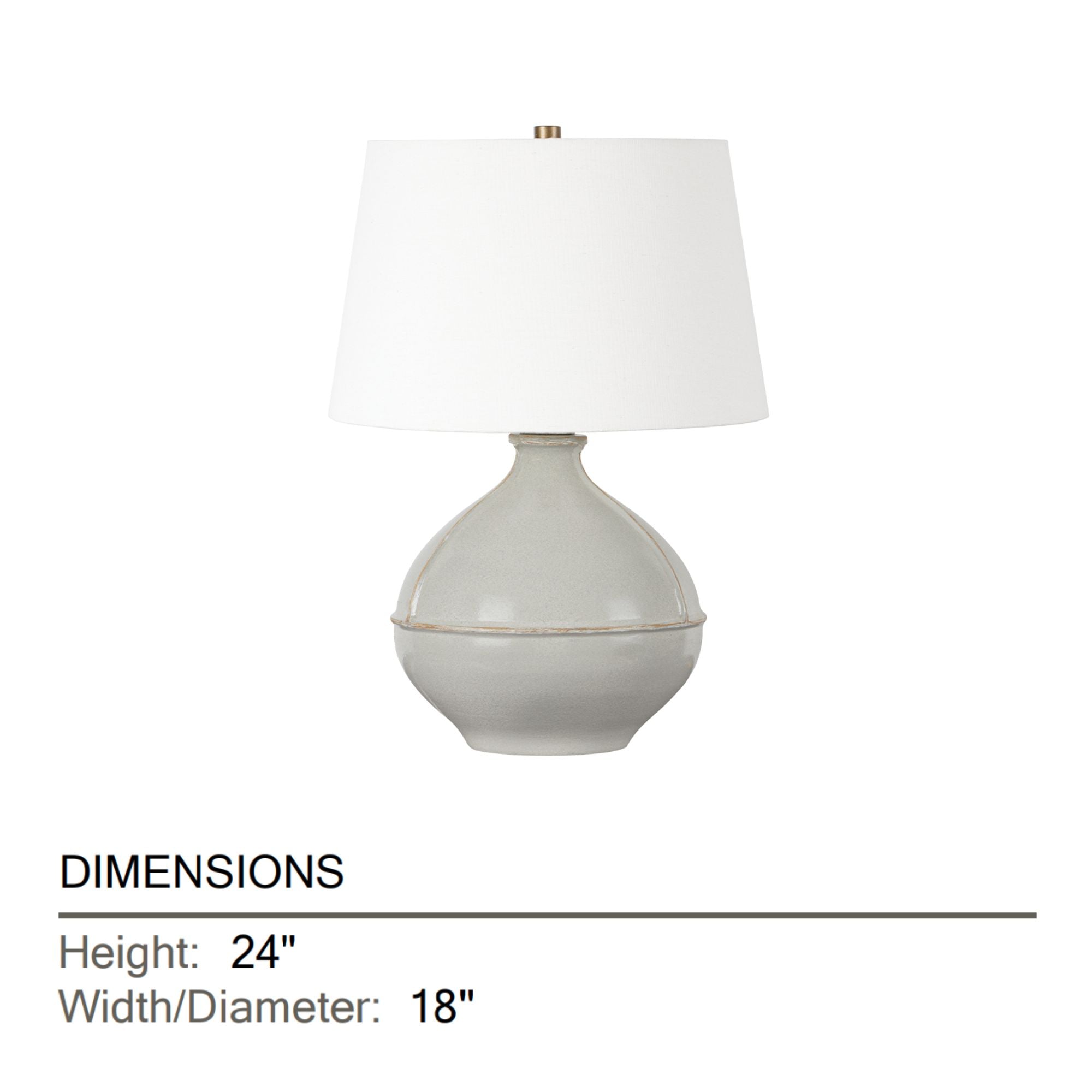 Salvage 24" Table Lamp, Patina Brass/Ceramic Pale Sage Finish