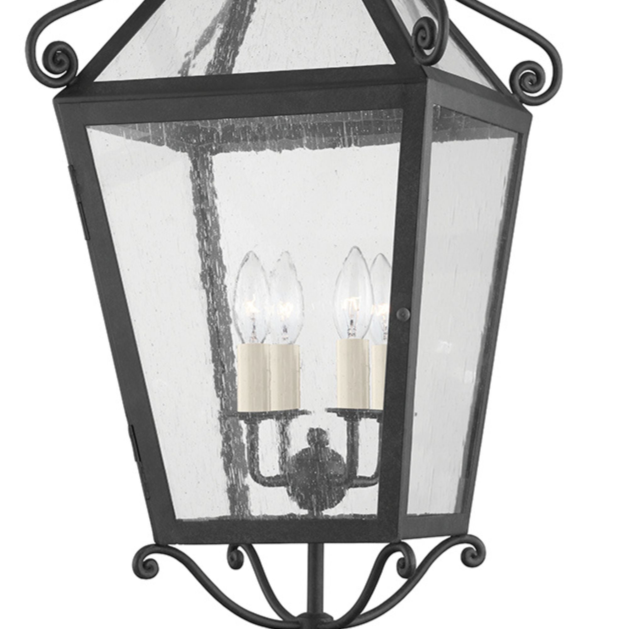 Santa Barbara County 29" 4-Light Outdoor Lantern, French Iron Finish