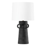 Troy Lighting - Santa Cruz 29" Table Lamp, Patina Brass/Ceramic Artifact Black Finish | Bees Lighting