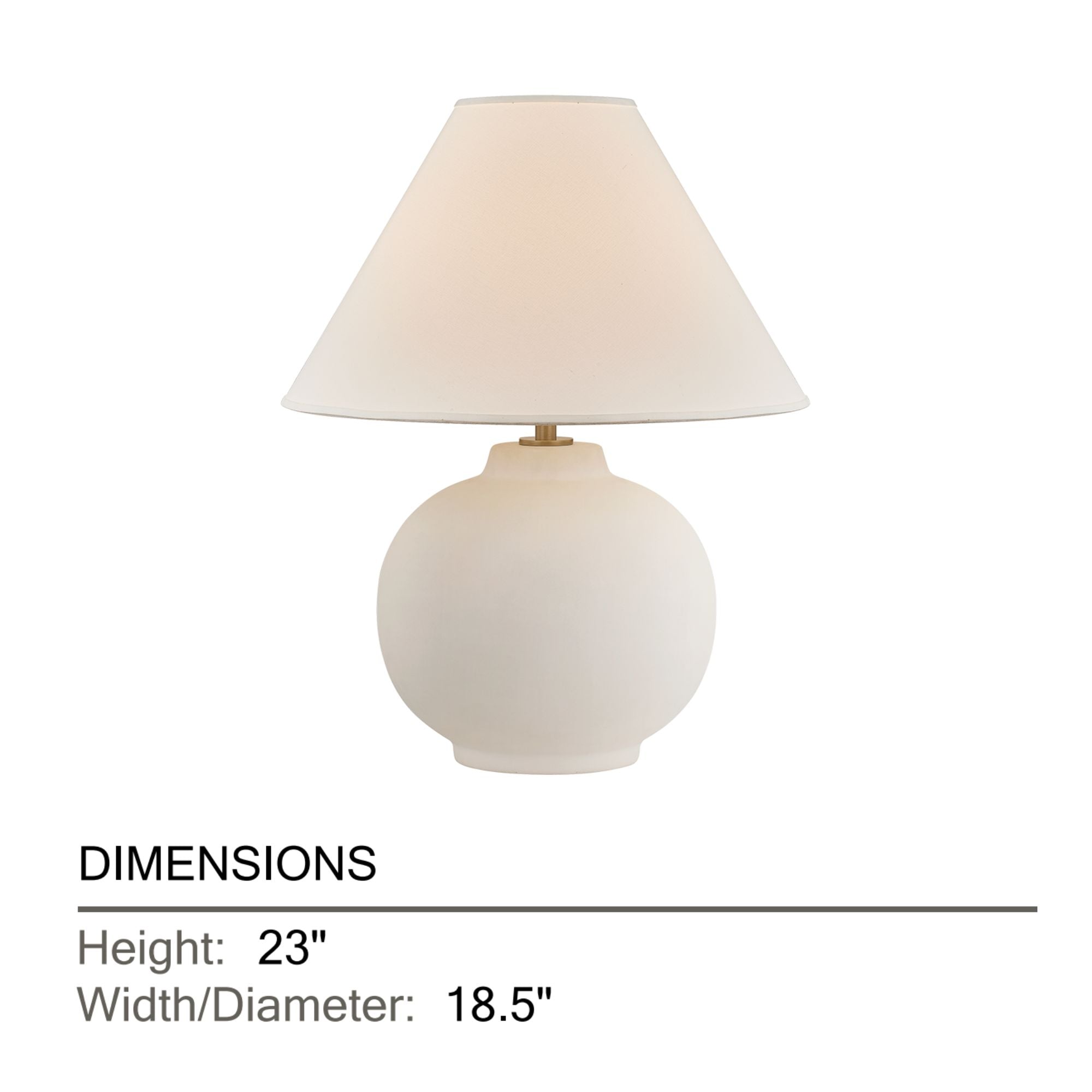 Troy Schubert 23 in. Table Lamp, Patina Brass