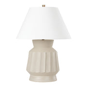 Troy Lighting - Selma 28" Table Lamp, Ceramic Unglazed Gray Finish | Bees Lighting