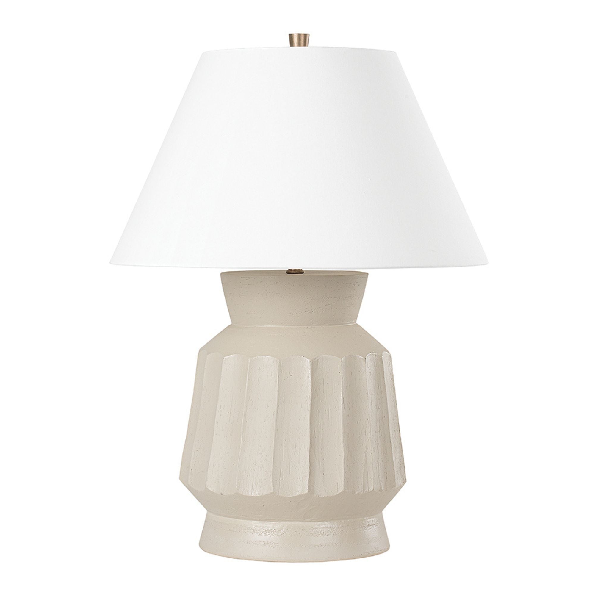 Troy Lighting - Selma 28" Table Lamp, Ceramic Unglazed Gray Finish | Bees Lighting