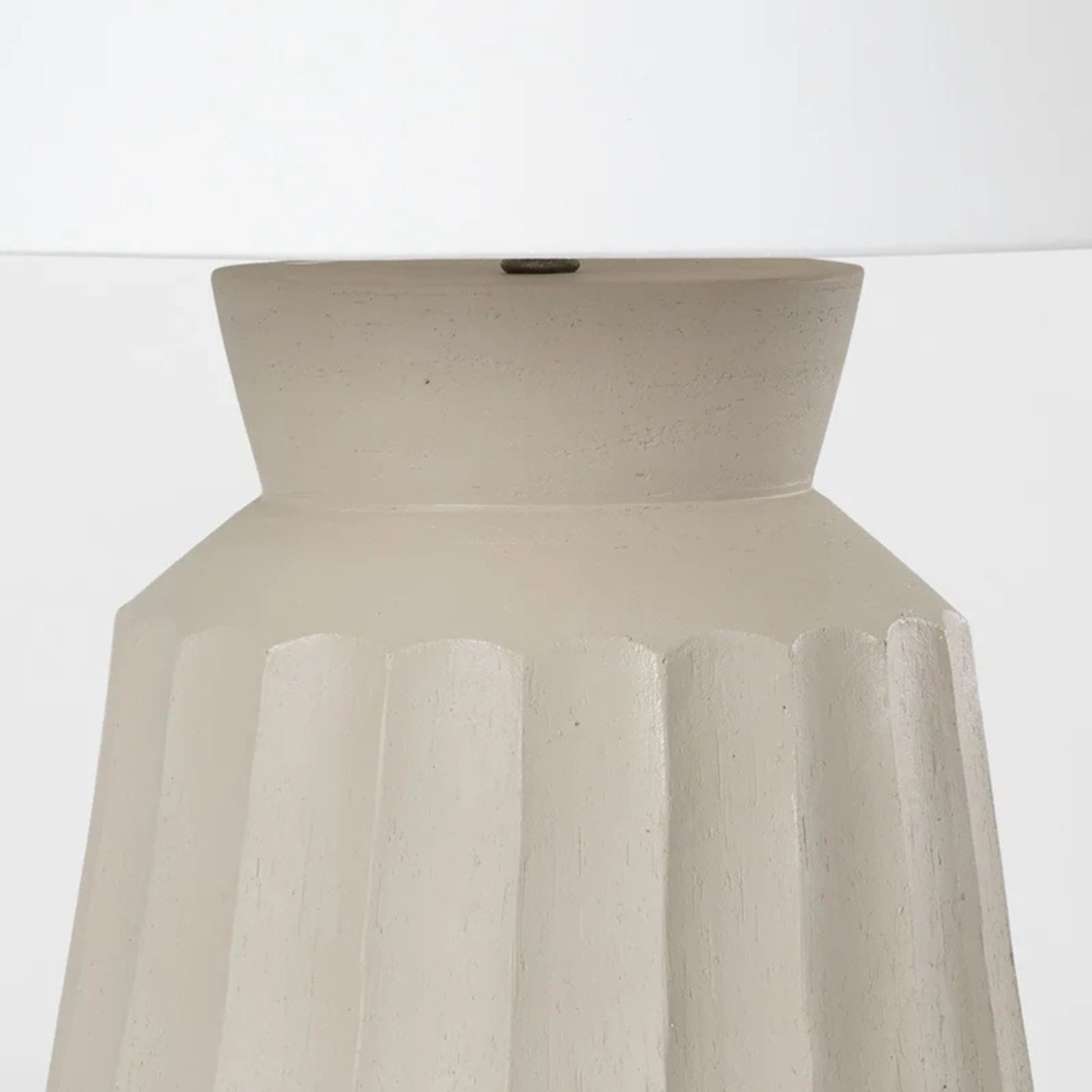 Troy Lighting - Selma 28" Table Lamp, Ceramic Unglazed Gray Finish | Bees Lighting