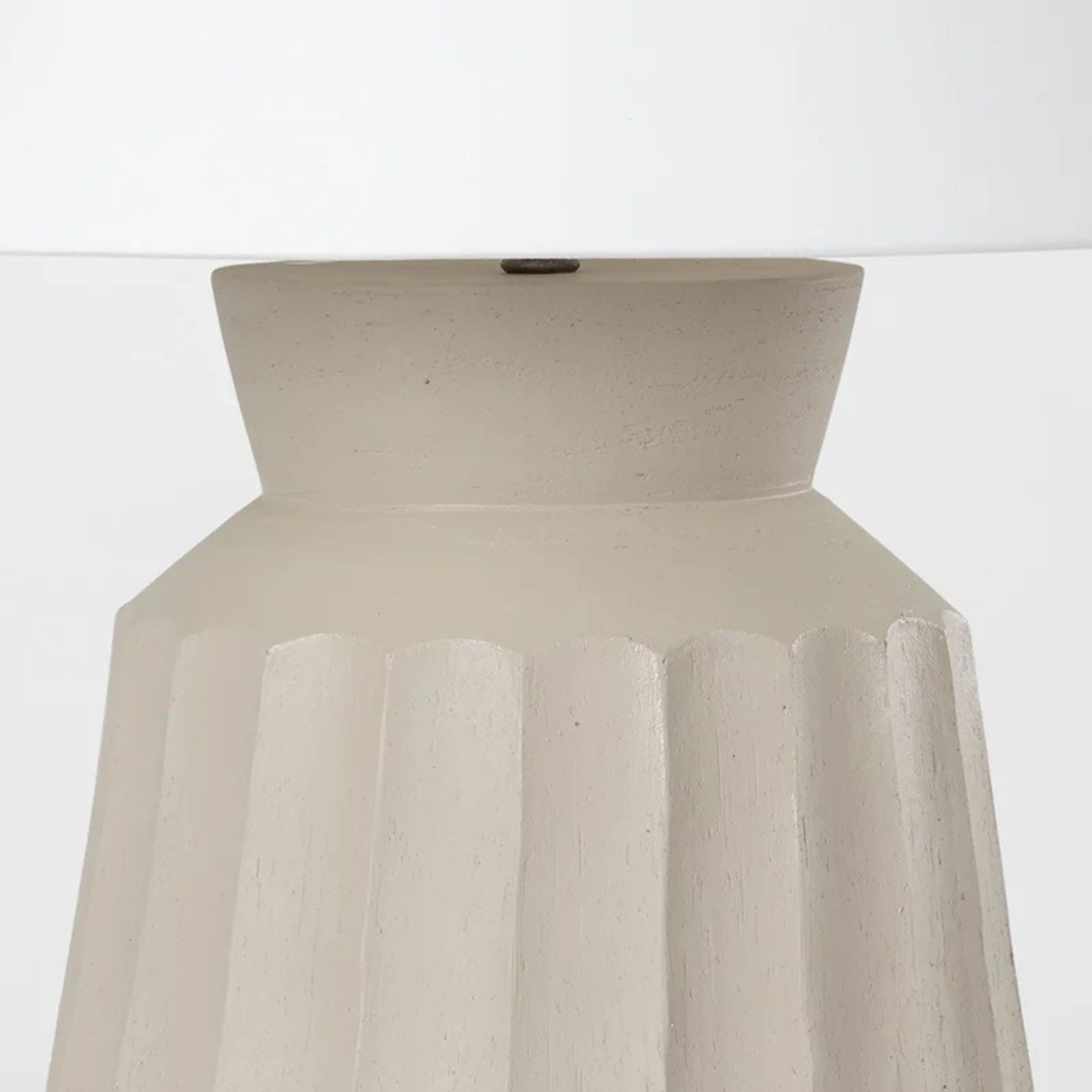 Troy Lighting - Selma 28" Table Lamp, Ceramic Unglazed Gray Finish | Bees Lighting