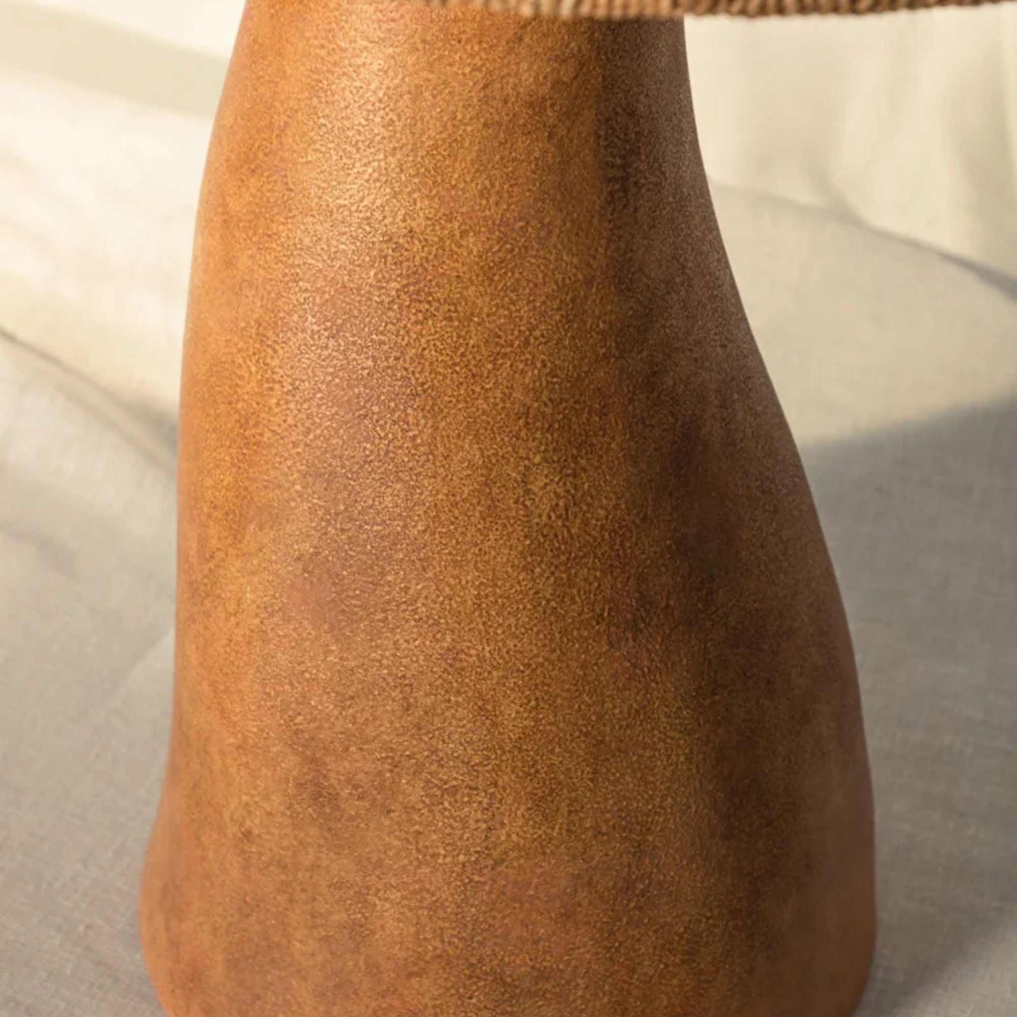 Seyla 29" Table Lamp, Patina Brass/Ceramic Ancient Terracotta Finish
