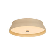 Troy Shore 16 in. Flush Mount Light, Patina Brass with Cream Gesso